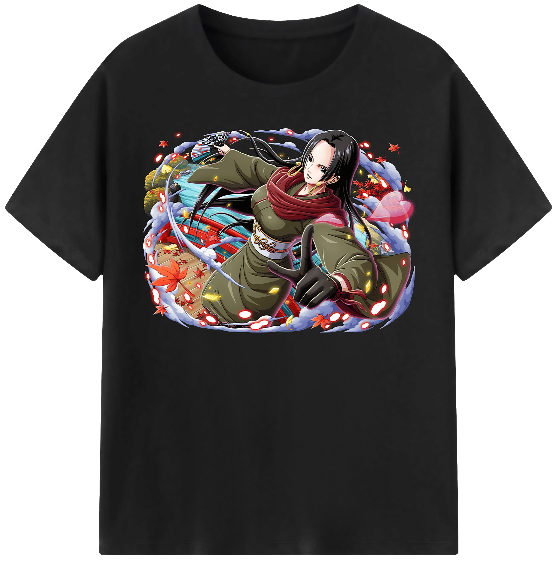 ワンピース ボア・ハンコック ONE PIECE Boa·Hancock 綿100％半袖Tシャツ（フロントプリント）