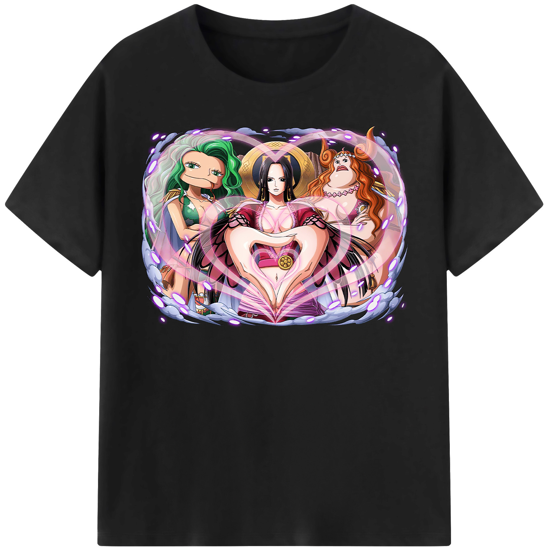 ワンピース ボア・ハンコック ONE PIECE Boa·Hancock 綿100％半袖Tシャツ（フロントプリント）