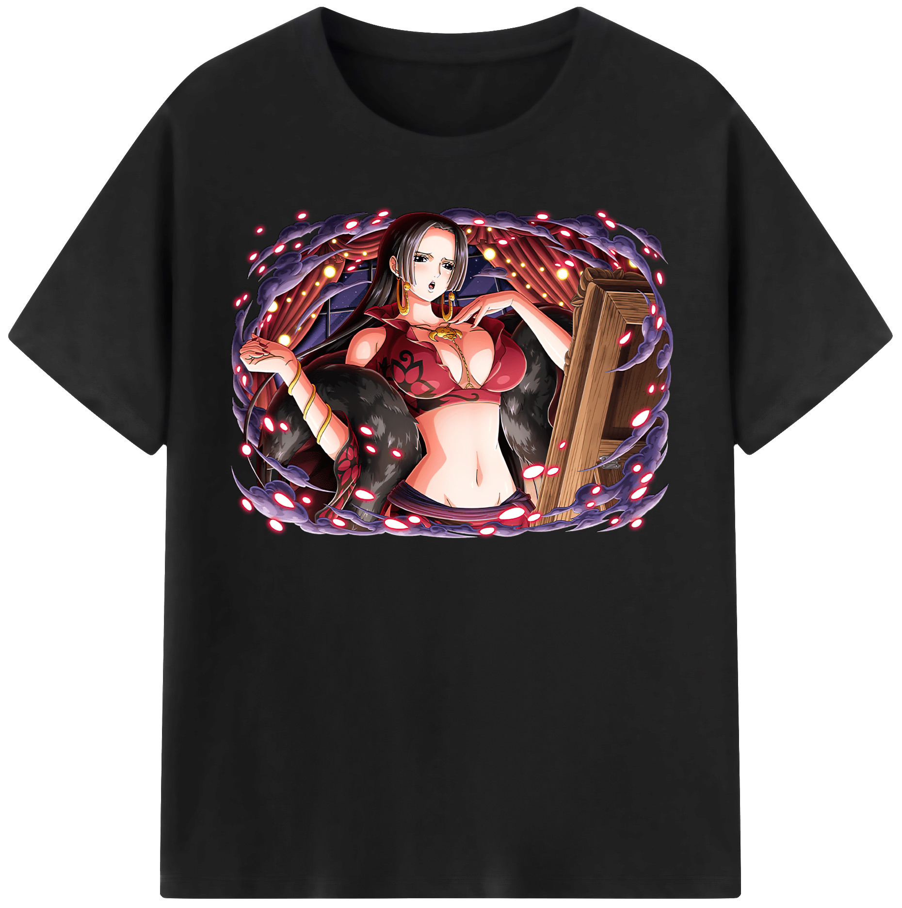 ワンピース ボア・ハンコック ONE PIECE Boa·Hancock 綿100％半袖Tシャツ（フロントプリント）