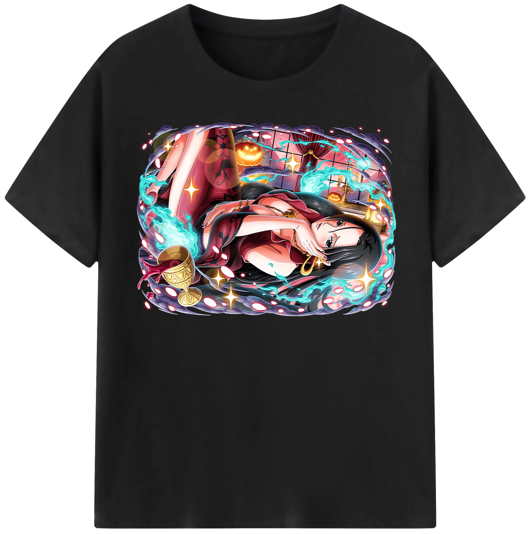 ワンピース ボア・ハンコック ONE PIECE Boa·Hancock 綿100％半袖Tシャツ（フロントプリント）