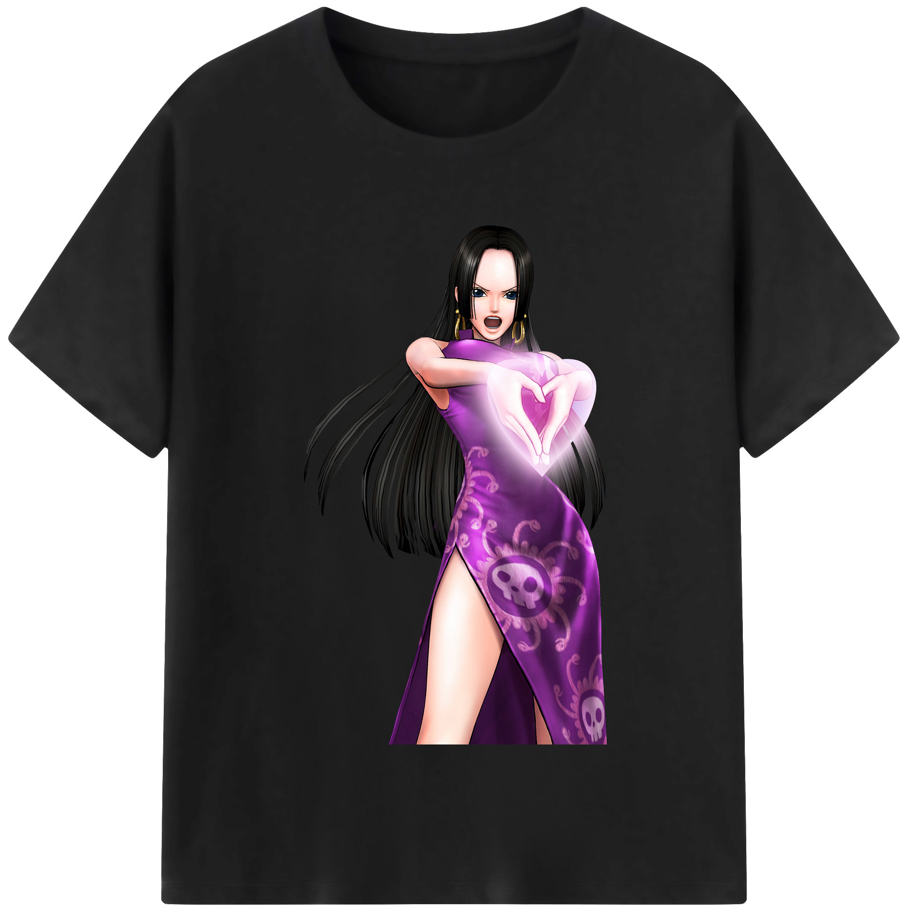 ワンピース ボア・ハンコック ONE PIECE Boa·Hancock 綿100％半袖Tシャツ（フロントプリント）