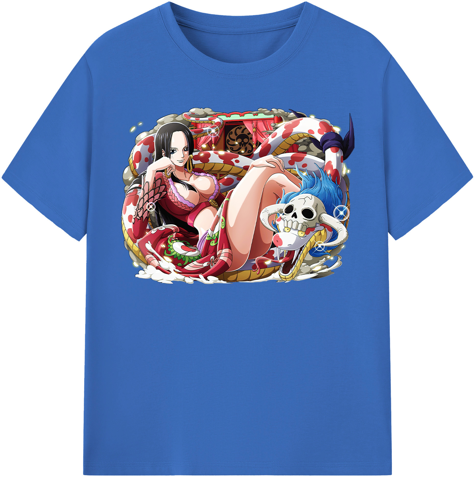 ワンピース ボア・ハンコック ONE PIECE Boa·Hancock 綿100％半袖Tシャツ（フロントプリント）