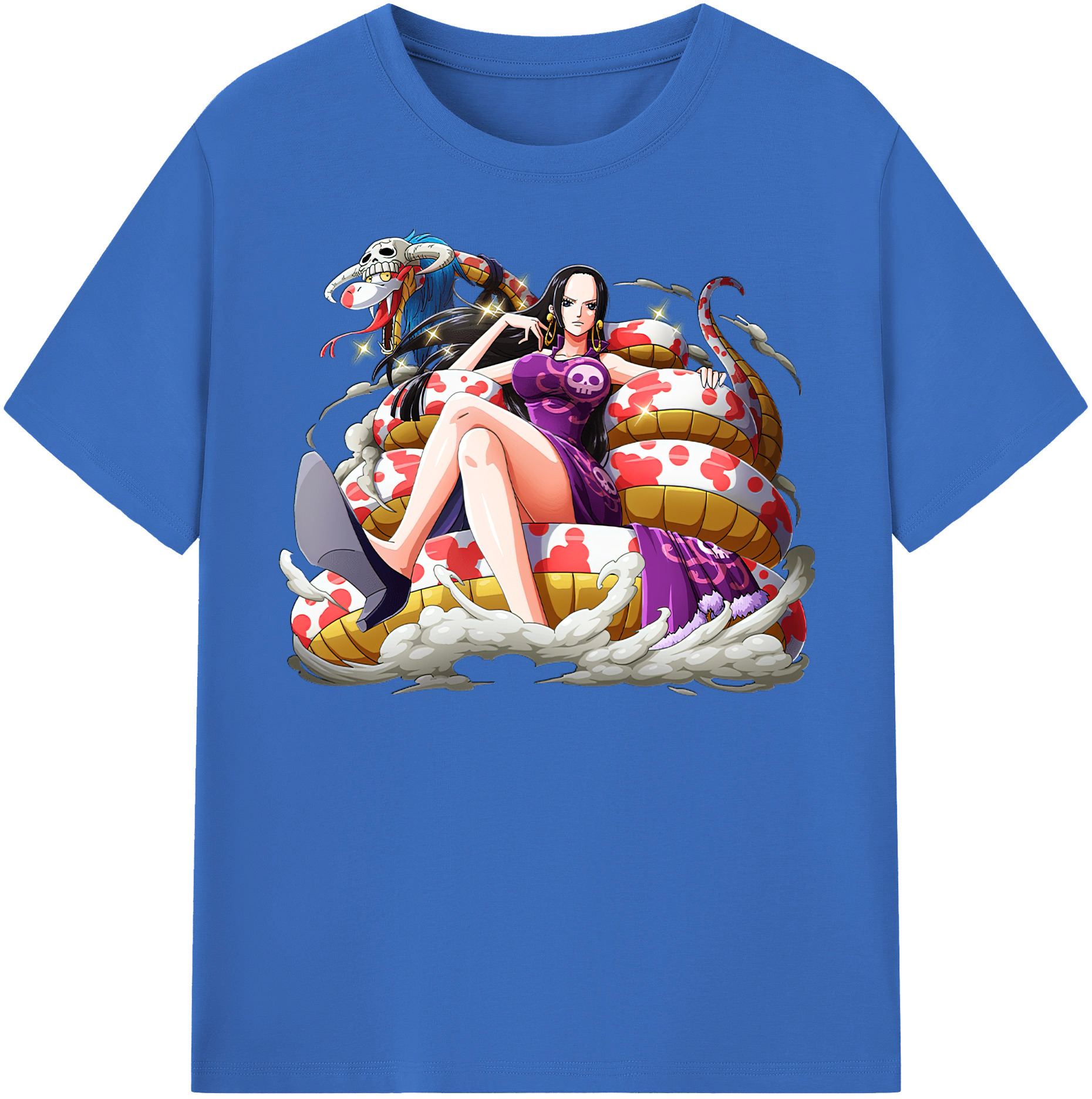 ワンピース ボア・ハンコック ONE PIECE Boa·Hancock 綿100％半袖Tシャツ（フロントプリント）