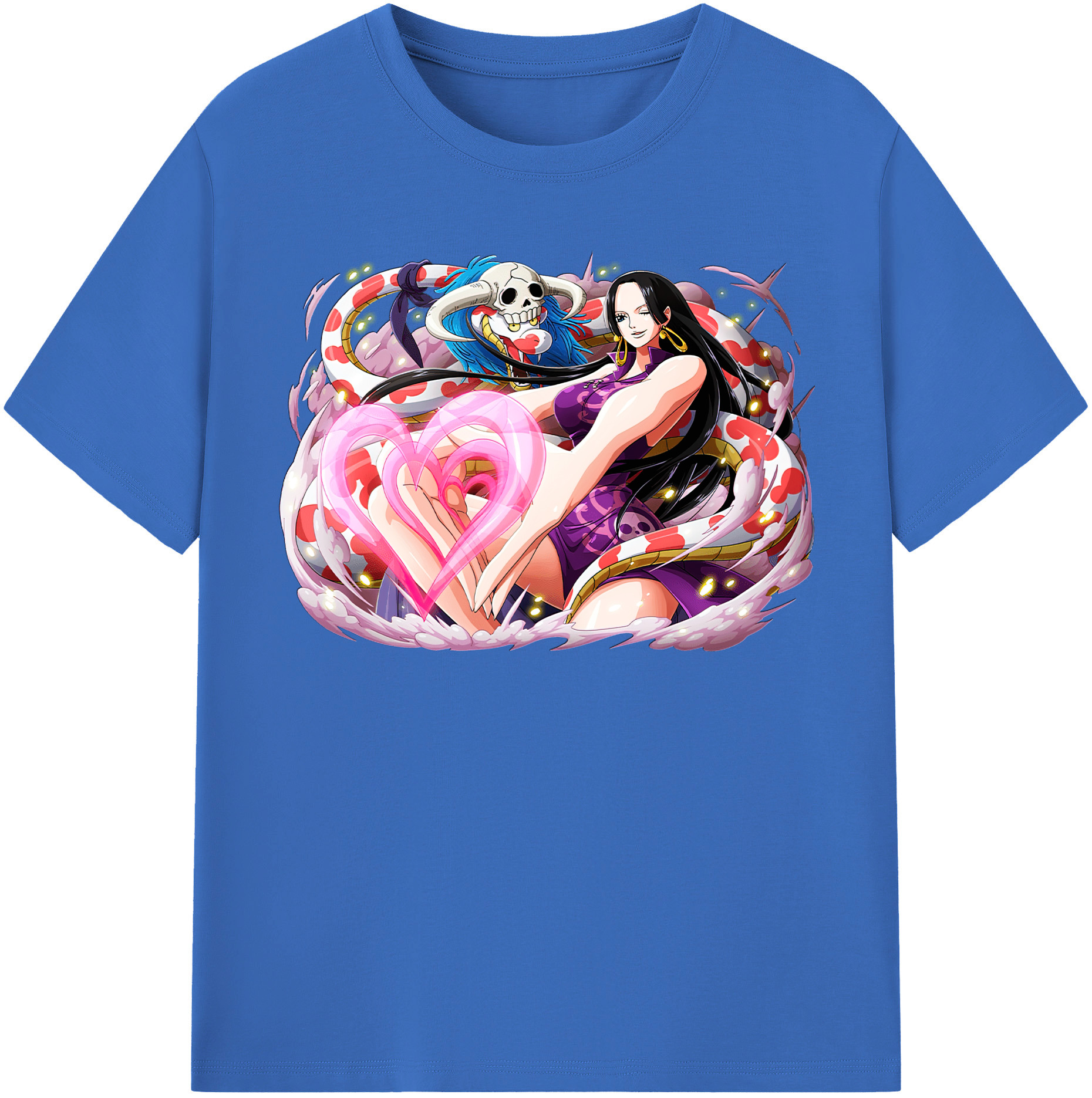 ワンピース ボア・ハンコック ONE PIECE Boa·Hancock 綿100％半袖Tシャツ（フロントプリント）