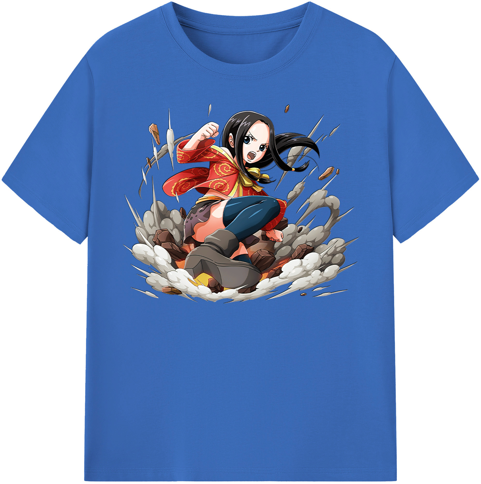ワンピース ボア・ハンコック ONE PIECE Boa·Hancock 綿100％半袖Tシャツ（フロントプリント）