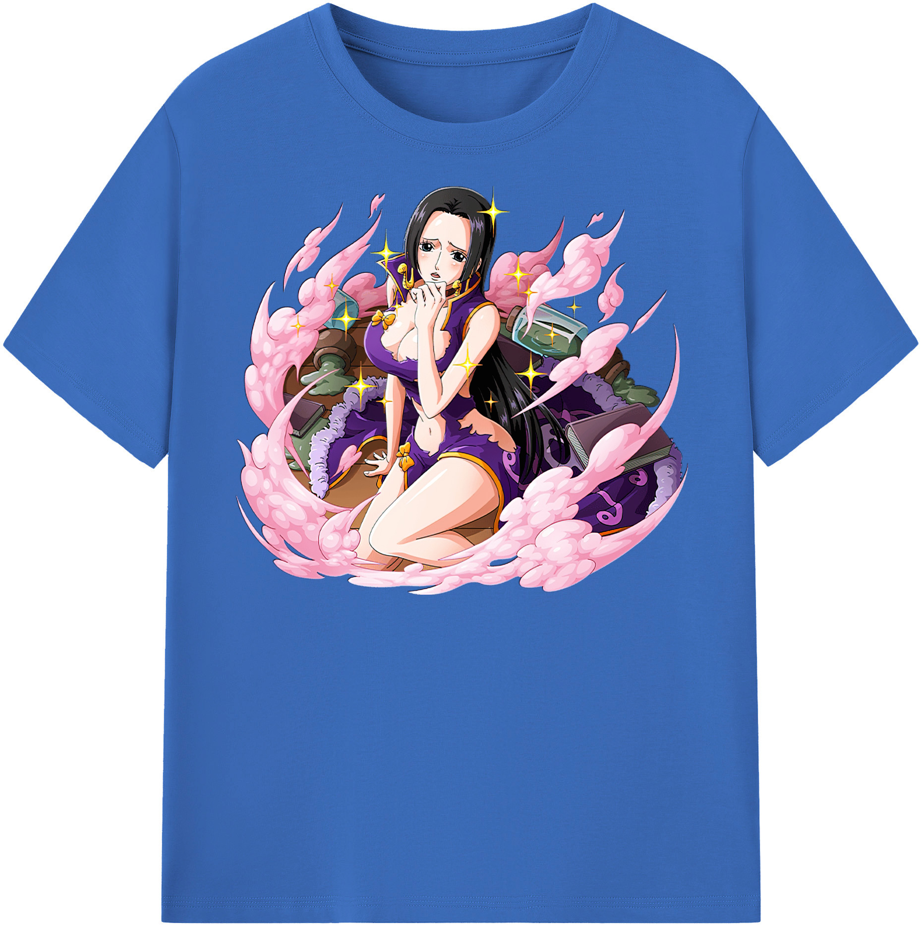 ワンピース ボア・ハンコック ONE PIECE Boa·Hancock 綿100％半袖Tシャツ（フロントプリント）