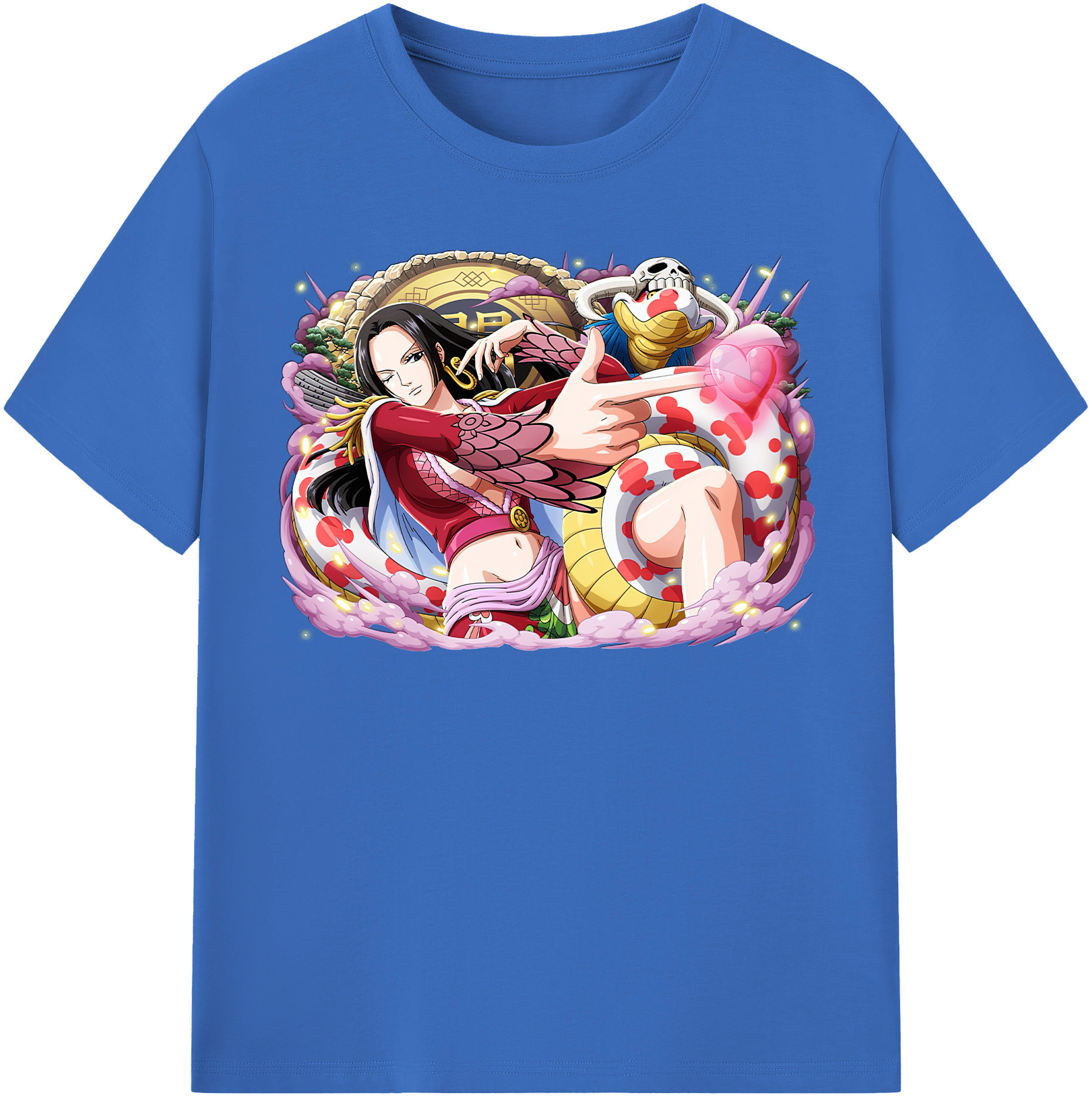 ワンピース ボア・ハンコック ONE PIECE Boa·Hancock 綿100％半袖Tシャツ（フロントプリント）