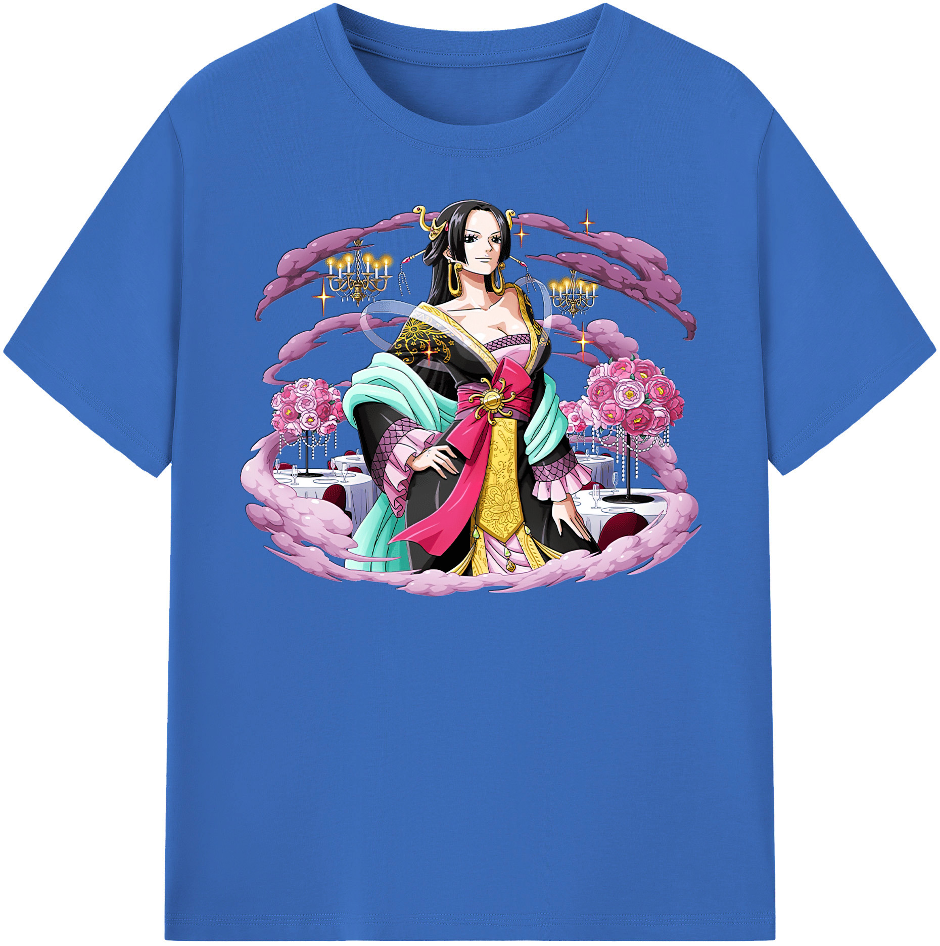 ワンピース ボア・ハンコック ONE PIECE Boa·Hancock 綿100％半袖Tシャツ（フロントプリント）