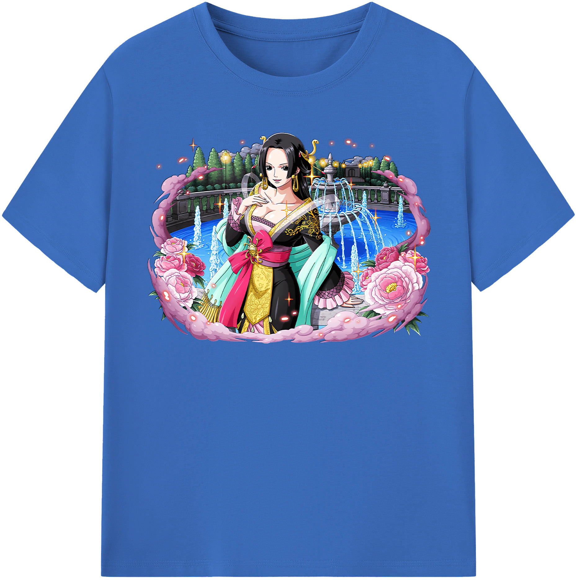 ワンピース ボア・ハンコック ONE PIECE Boa·Hancock 綿100％半袖Tシャツ（フロントプリント）