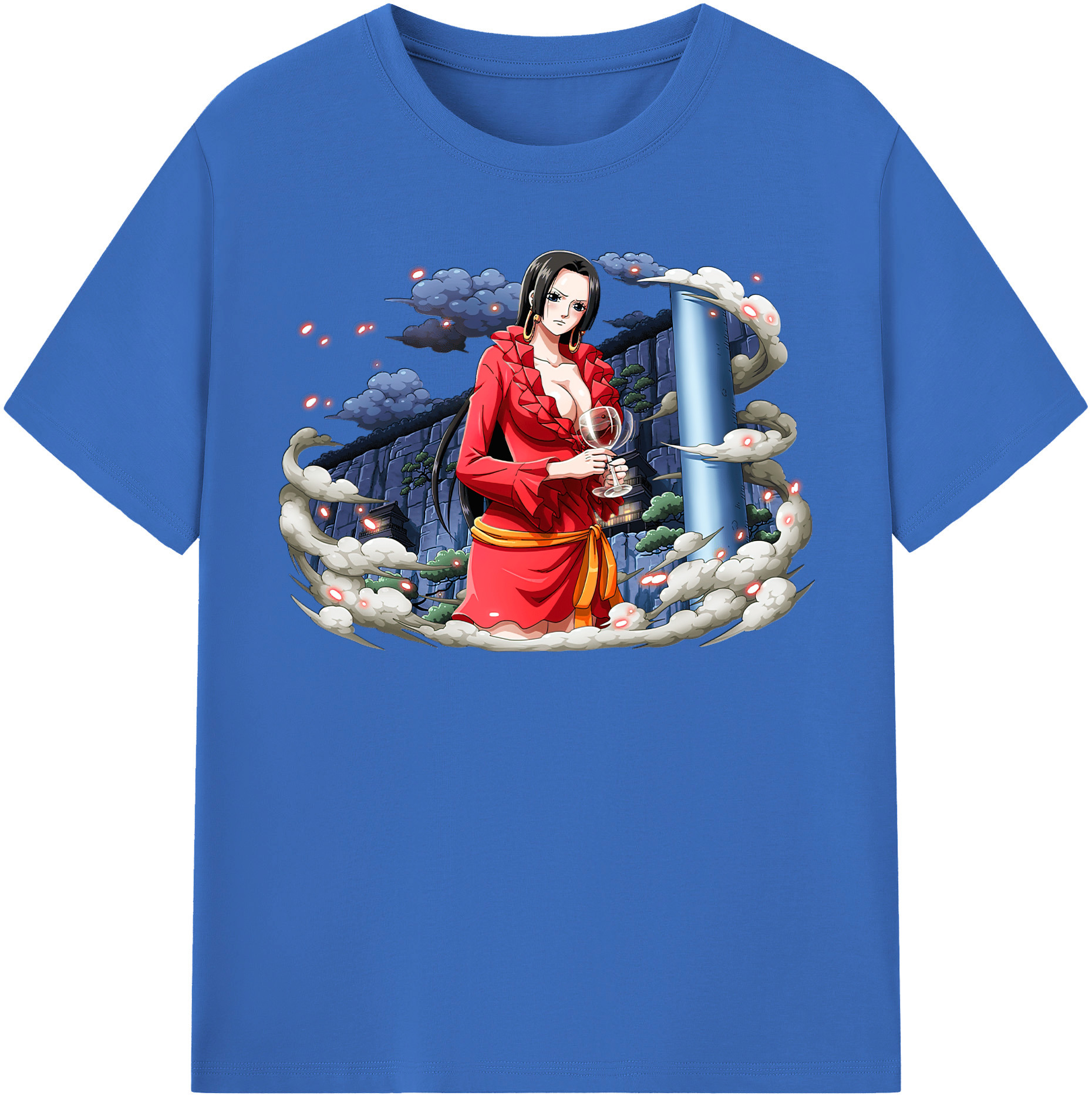 ワンピース ボア・ハンコック ONE PIECE Boa·Hancock 綿100％半袖Tシャツ（フロントプリント）