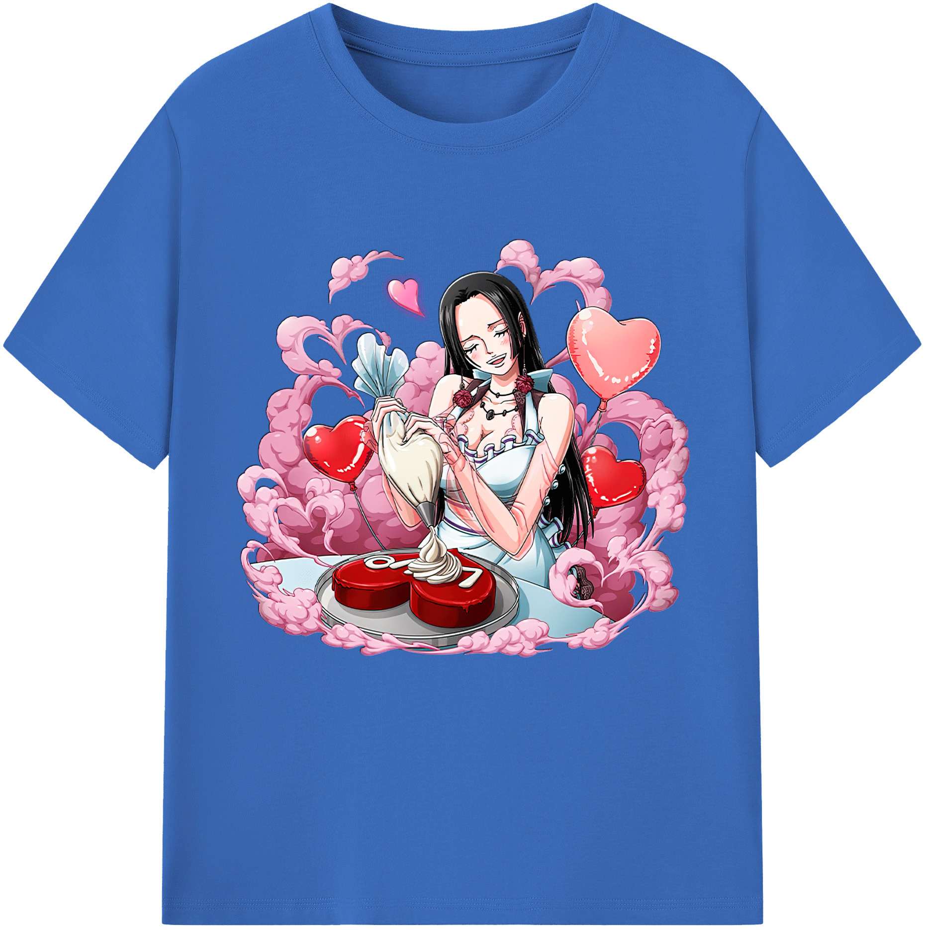 ワンピース ボア・ハンコック ONE PIECE Boa·Hancock 綿100％半袖Tシャツ（フロントプリント）