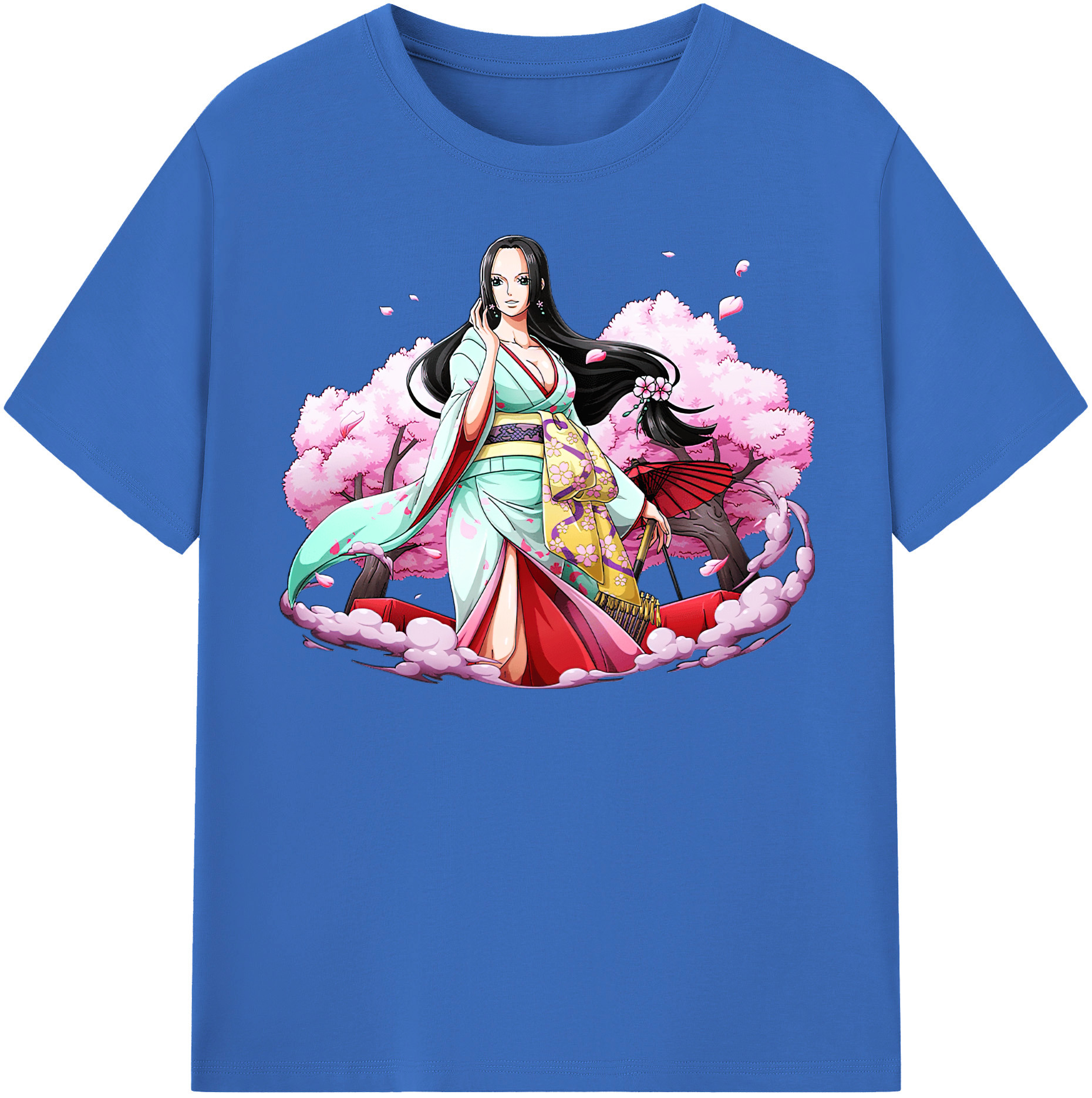 ワンピース ボア・ハンコック ONE PIECE Boa·Hancock 綿100％半袖Tシャツ（フロントプリント）