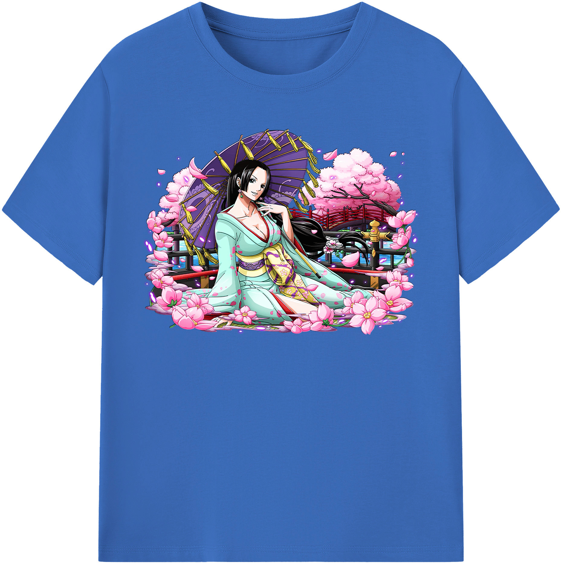 ワンピース ボア・ハンコック ONE PIECE Boa·Hancock 綿100％半袖Tシャツ（フロントプリント）