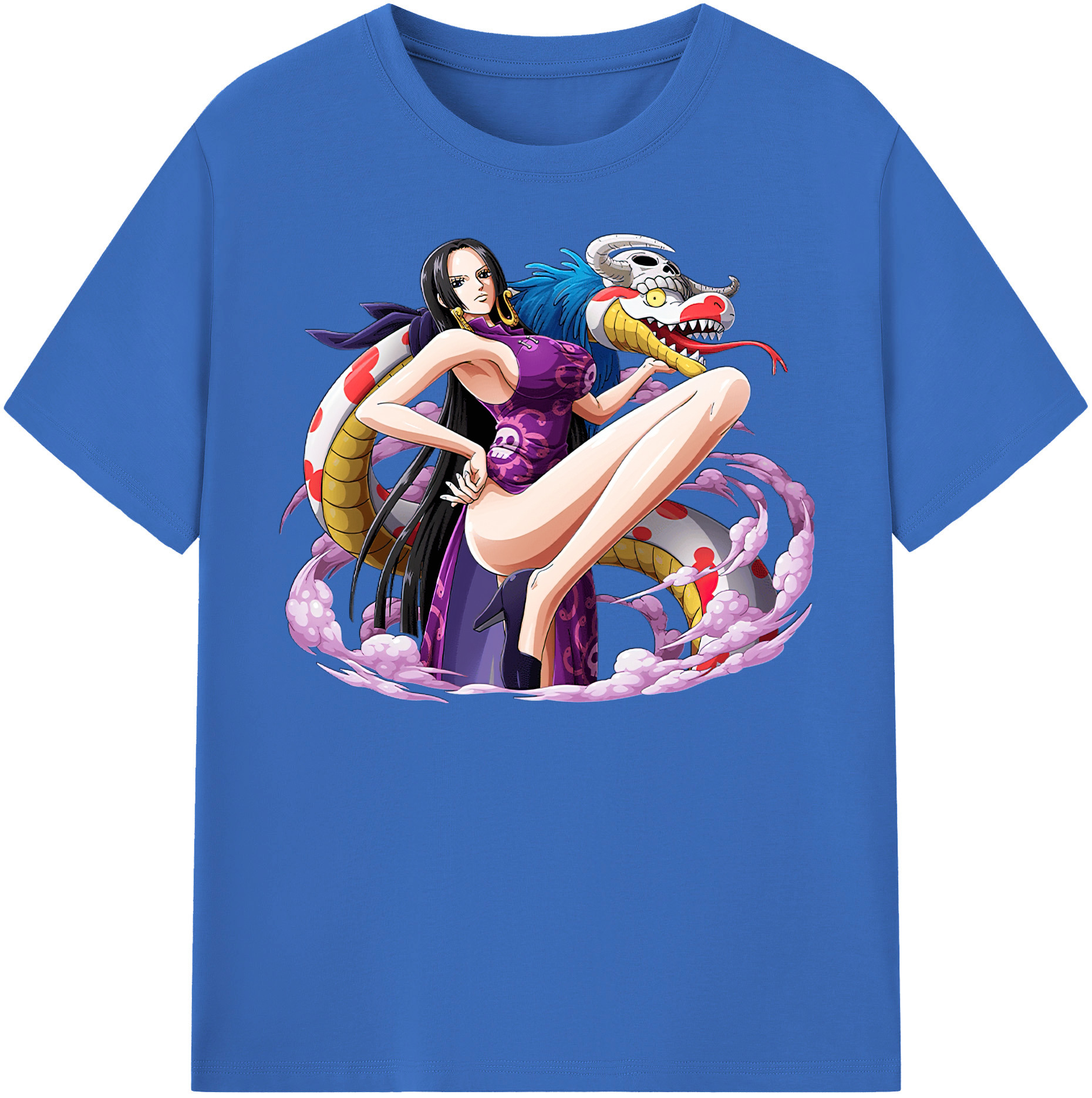 ワンピース ボア・ハンコック ONE PIECE Boa·Hancock 綿100％半袖Tシャツ（フロントプリント）