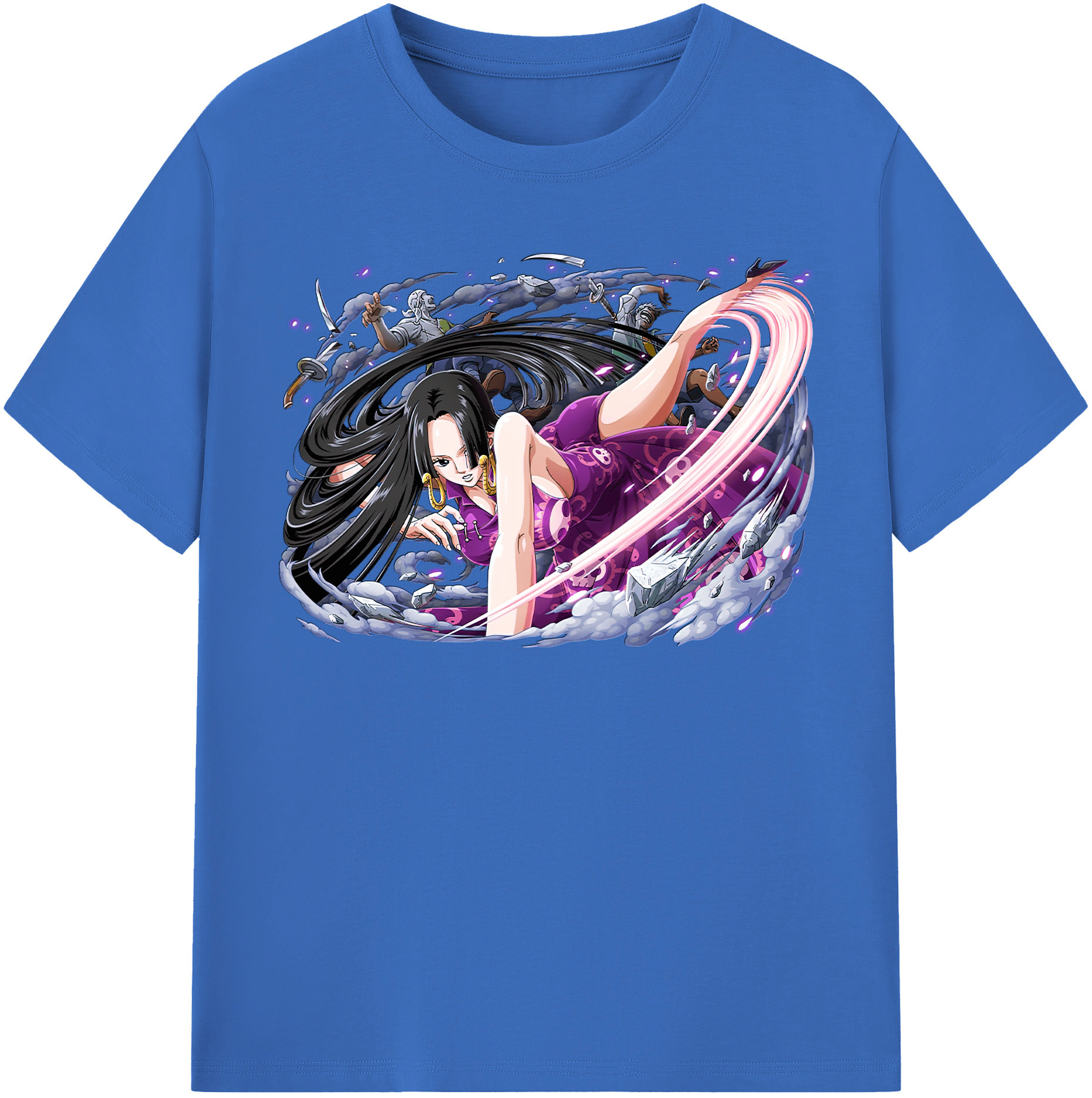 ワンピース ボア・ハンコック ONE PIECE Boa·Hancock 綿100％半袖Tシャツ（フロントプリント）
