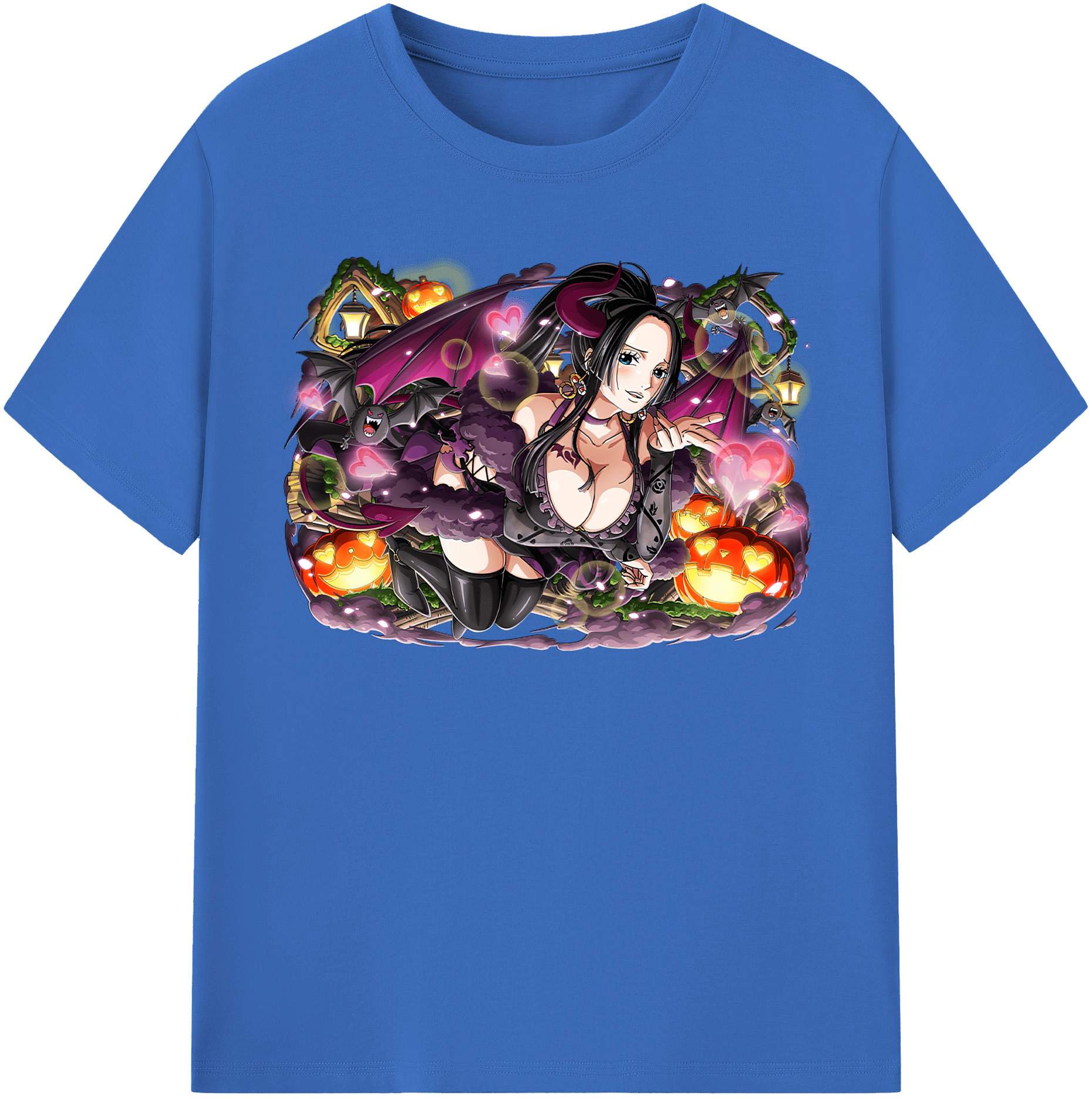 ワンピース ボア・ハンコック ONE PIECE Boa·Hancock 綿100％半袖Tシャツ（フロントプリント）