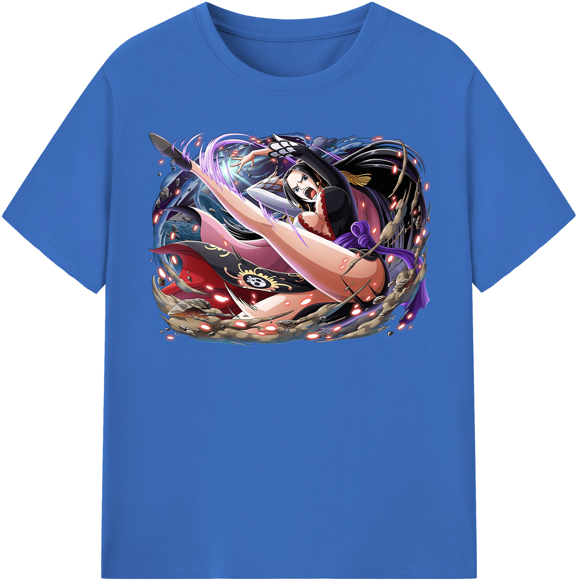 ワンピース ボア・ハンコック ONE PIECE Boa·Hancock 綿100％半袖Tシャツ（フロントプリント）