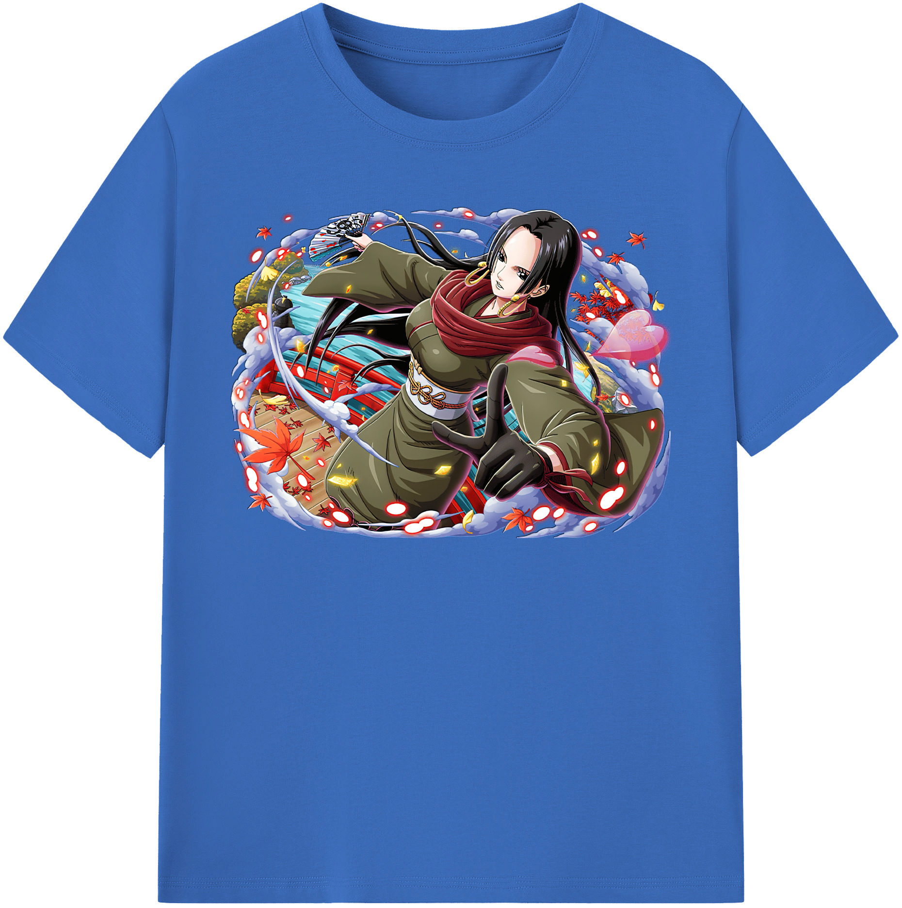 ワンピース ボア・ハンコック ONE PIECE Boa·Hancock 綿100％半袖Tシャツ（フロントプリント）