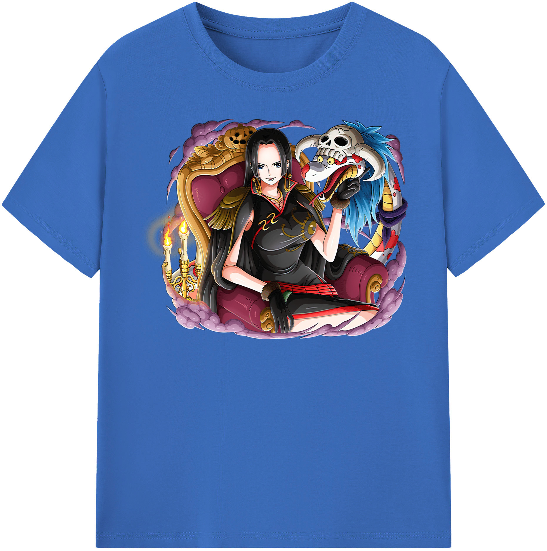 ワンピース ボア・ハンコック ONE PIECE Boa·Hancock 綿100％半袖Tシャツ（フロントプリント）