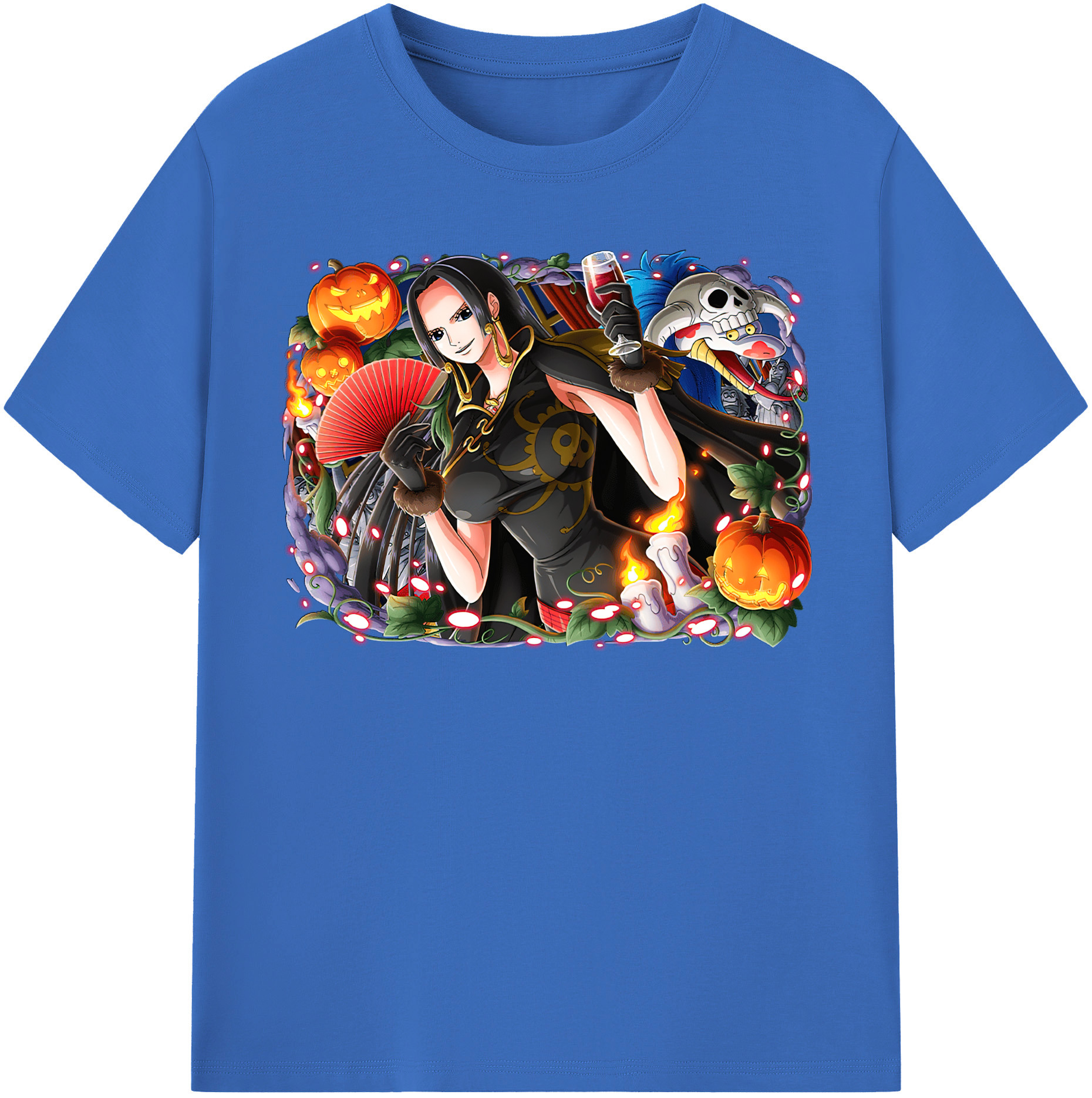 ワンピース ボア・ハンコック ONE PIECE Boa·Hancock 綿100％半袖Tシャツ（フロントプリント）
