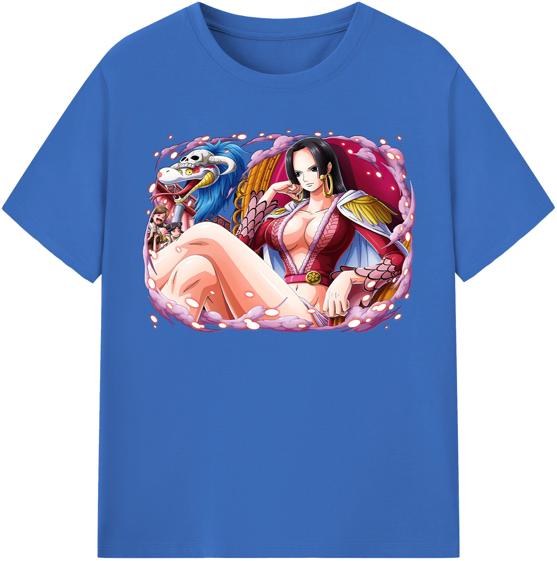 ワンピース ボア・ハンコック ONE PIECE Boa·Hancock 綿100％半袖Tシャツ（フロントプリント）