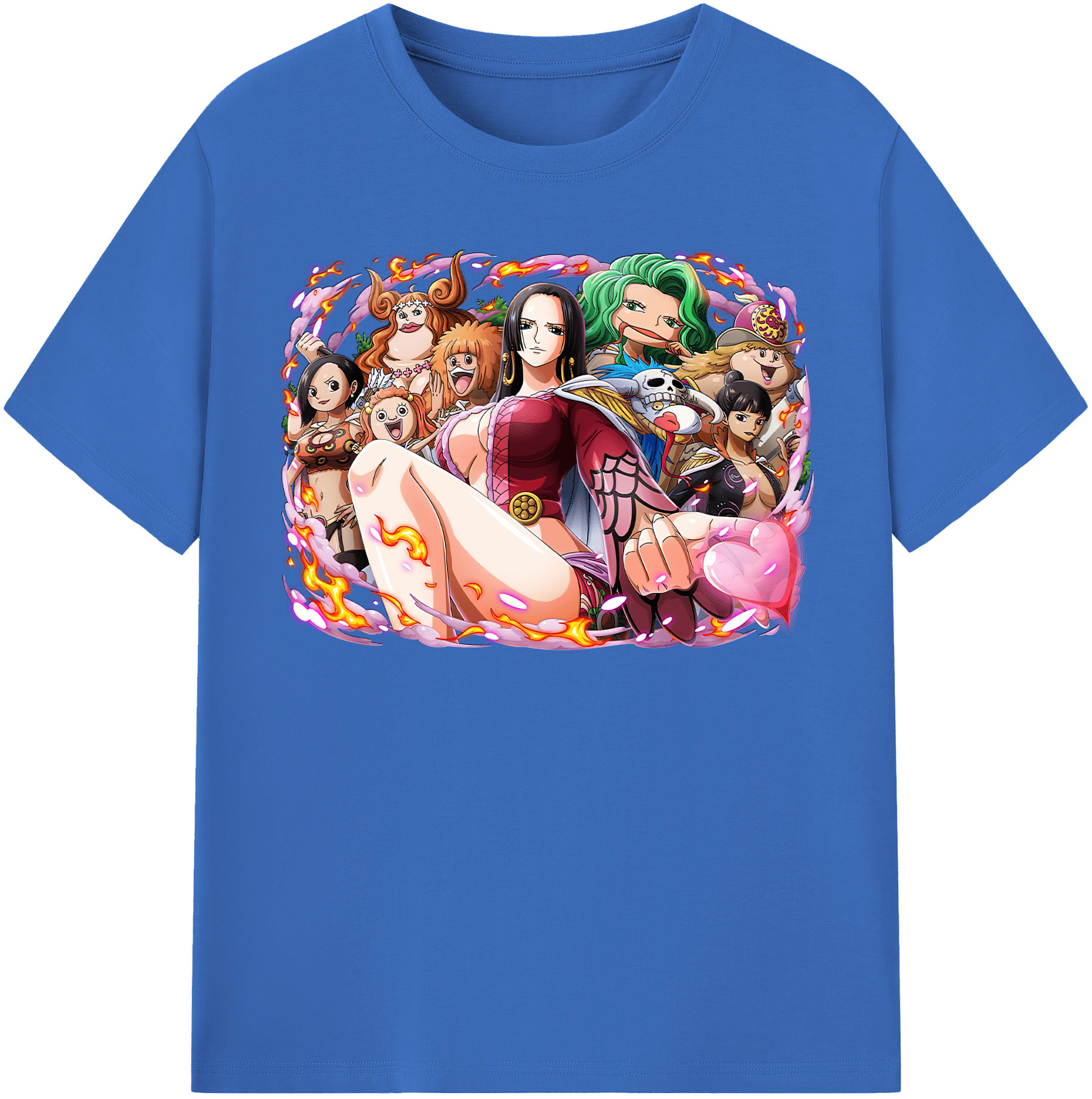 ワンピース ボア・ハンコック ONE PIECE Boa·Hancock 綿100％半袖Tシャツ（フロントプリント）