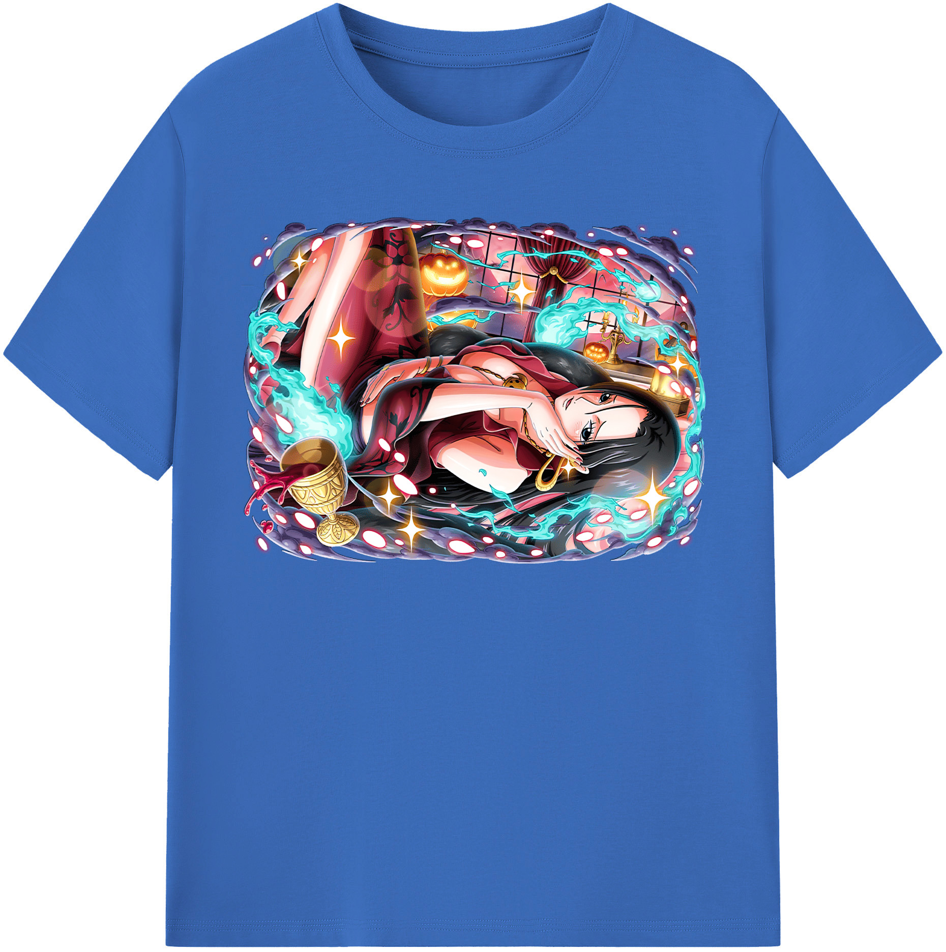 ワンピース ボア・ハンコック ONE PIECE Boa·Hancock 綿100％半袖Tシャツ（フロントプリント）
