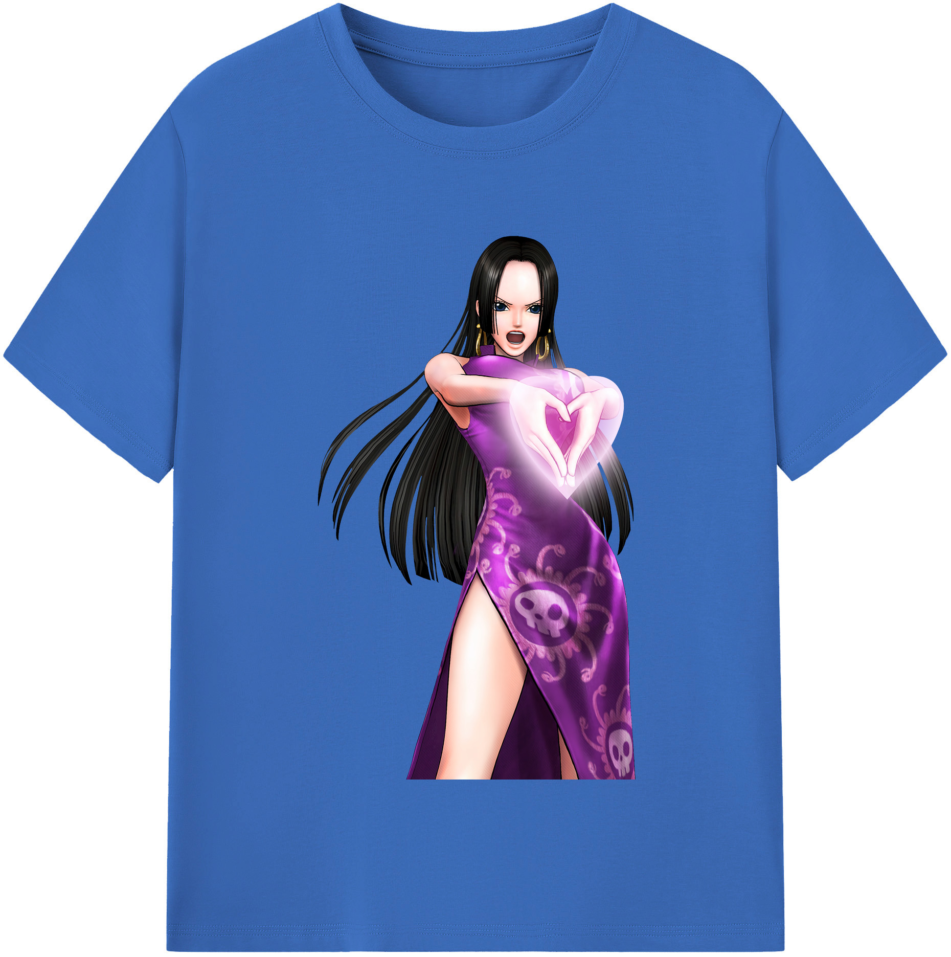 ワンピース ボア・ハンコック ONE PIECE Boa·Hancock 綿100％半袖Tシャツ（フロントプリント）