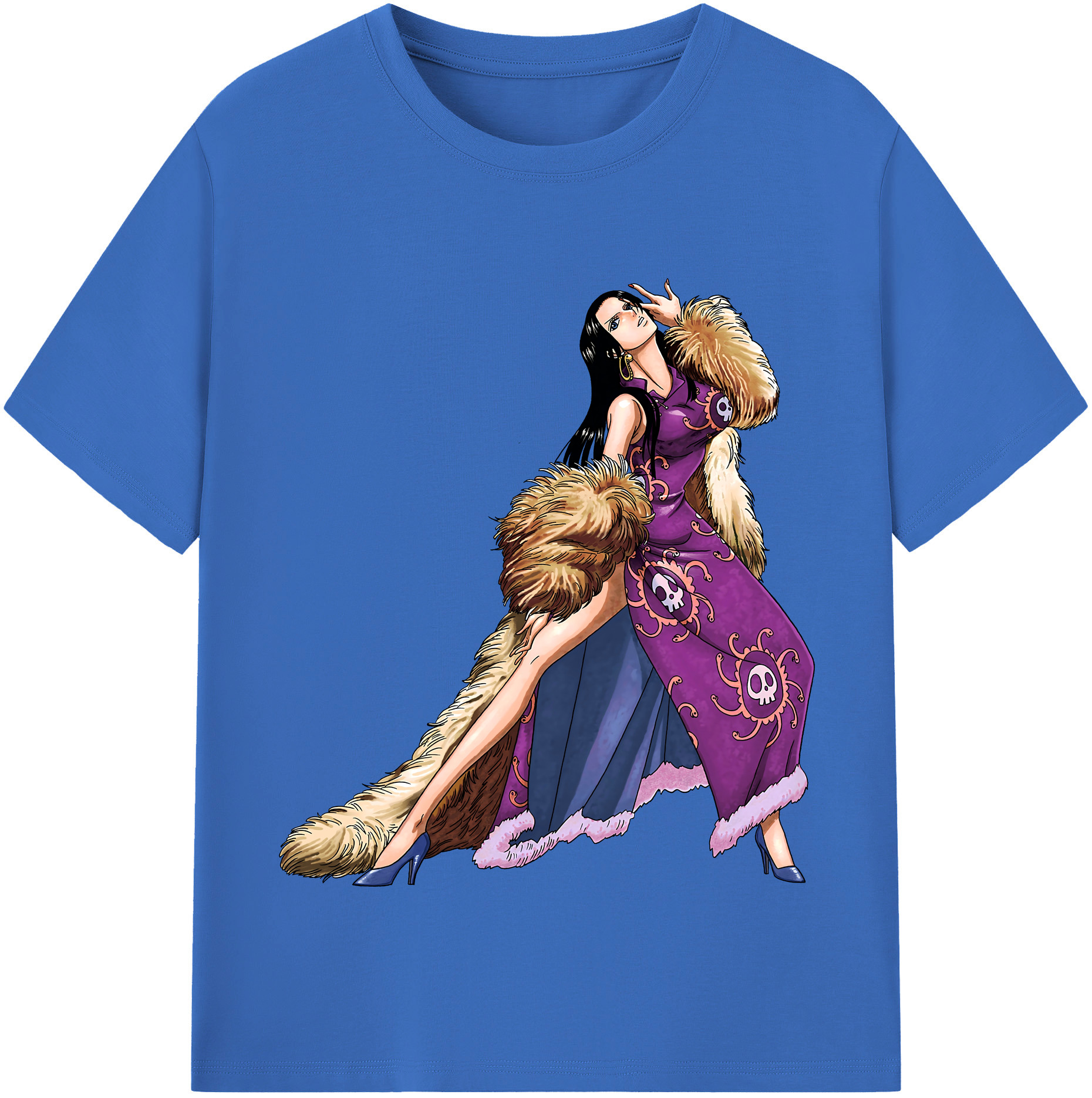 ワンピース ボア・ハンコック ONE PIECE Boa·Hancock 綿100％半袖Tシャツ（フロントプリント）