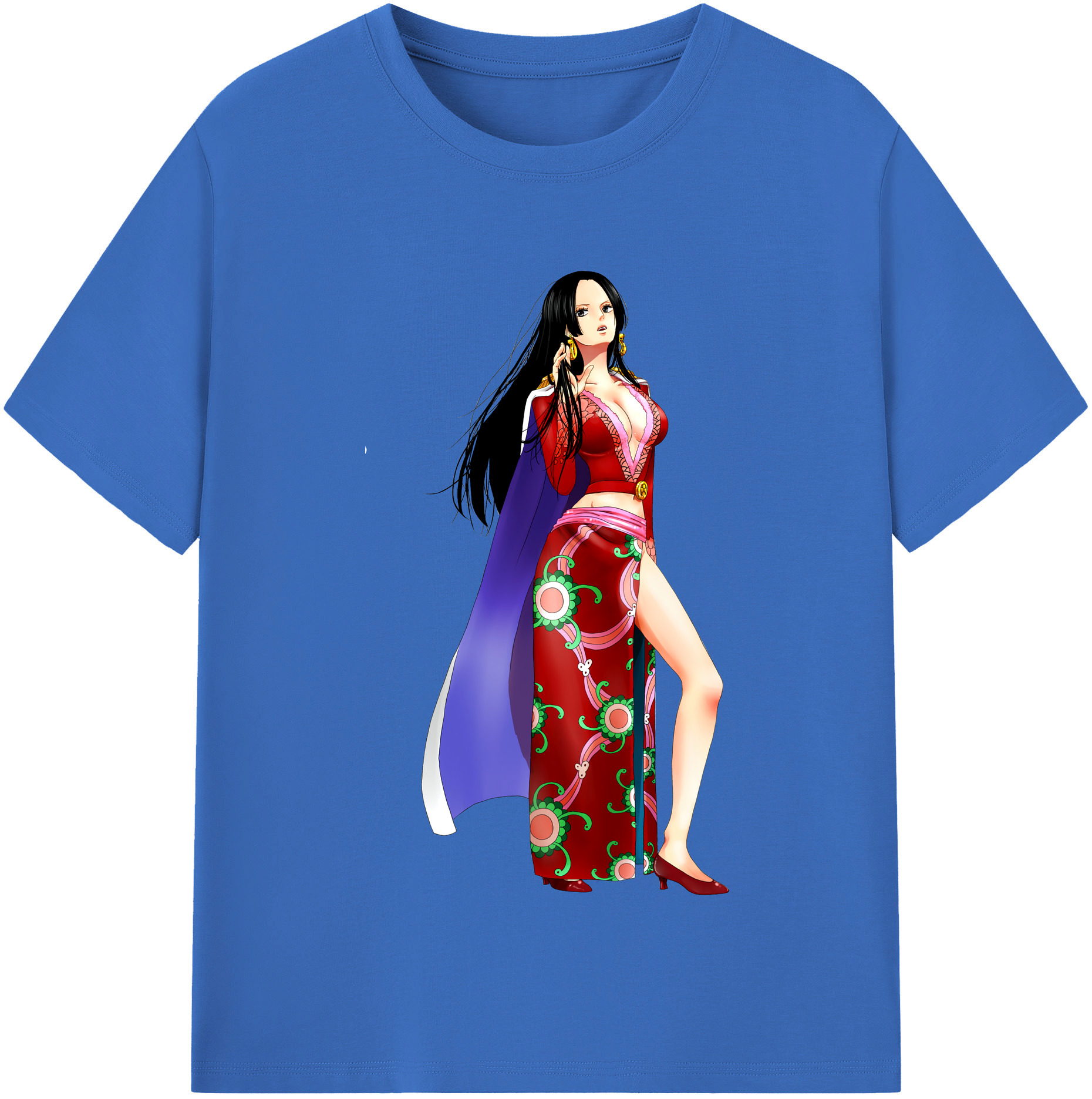 ワンピース ボア・ハンコック ONE PIECE Boa·Hancock 綿100％半袖Tシャツ（フロントプリント）