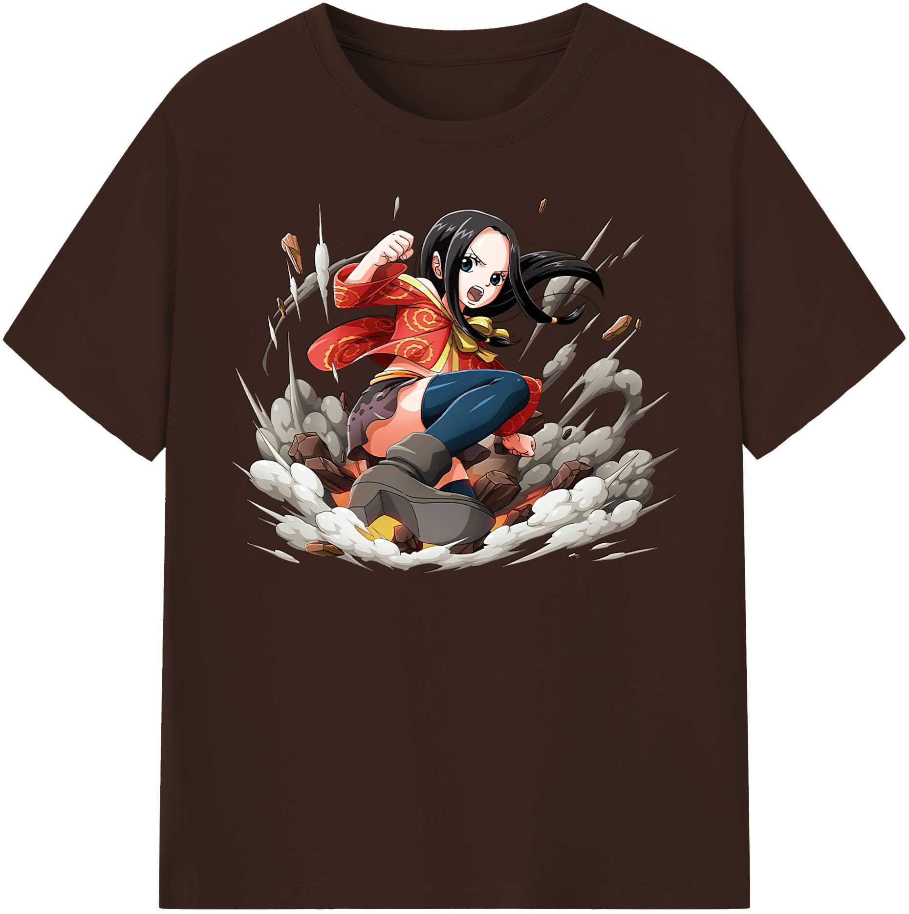 ワンピース ボア・ハンコック ONE PIECE Boa·Hancock 綿100％半袖Tシャツ（フロントプリント）