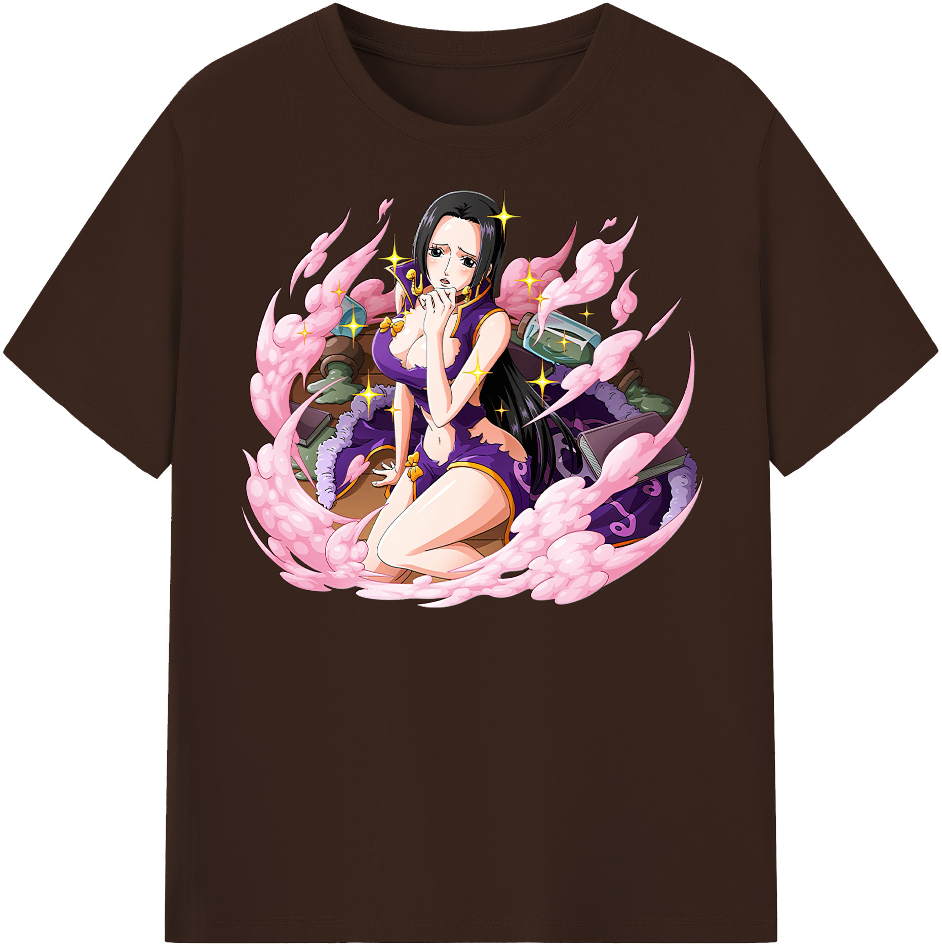 ワンピース ボア・ハンコック ONE PIECE Boa·Hancock 綿100％半袖Tシャツ（フロントプリント）