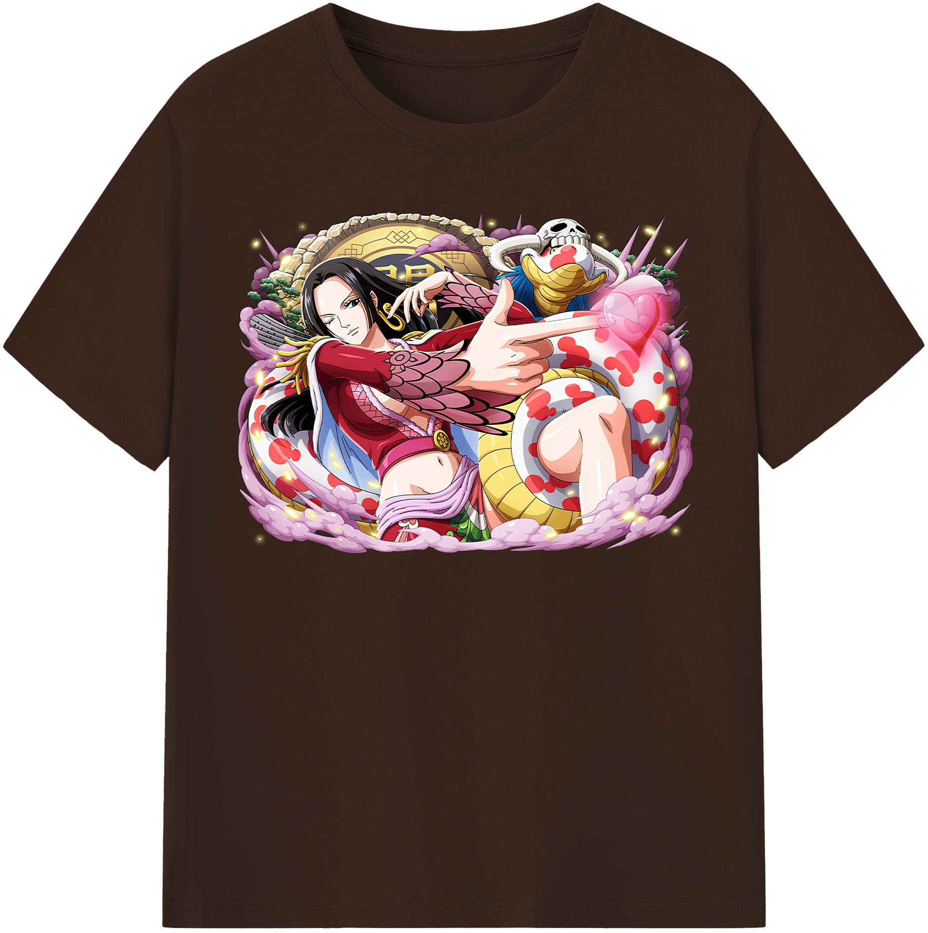 ワンピース ボア・ハンコック ONE PIECE Boa·Hancock 綿100％半袖Tシャツ（フロントプリント）