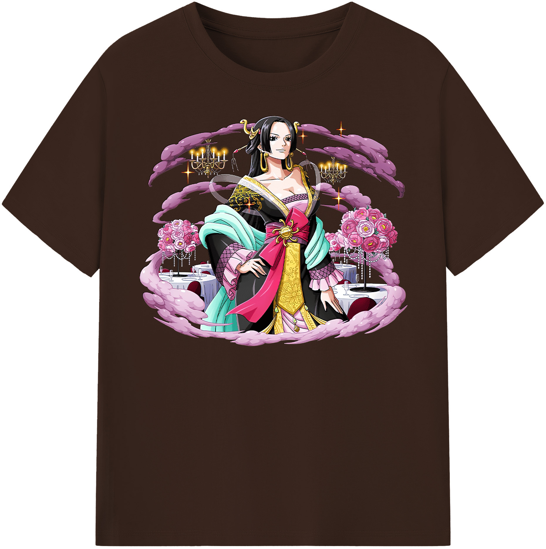 ワンピース ボア・ハンコック ONE PIECE Boa·Hancock 綿100％半袖Tシャツ（フロントプリント）