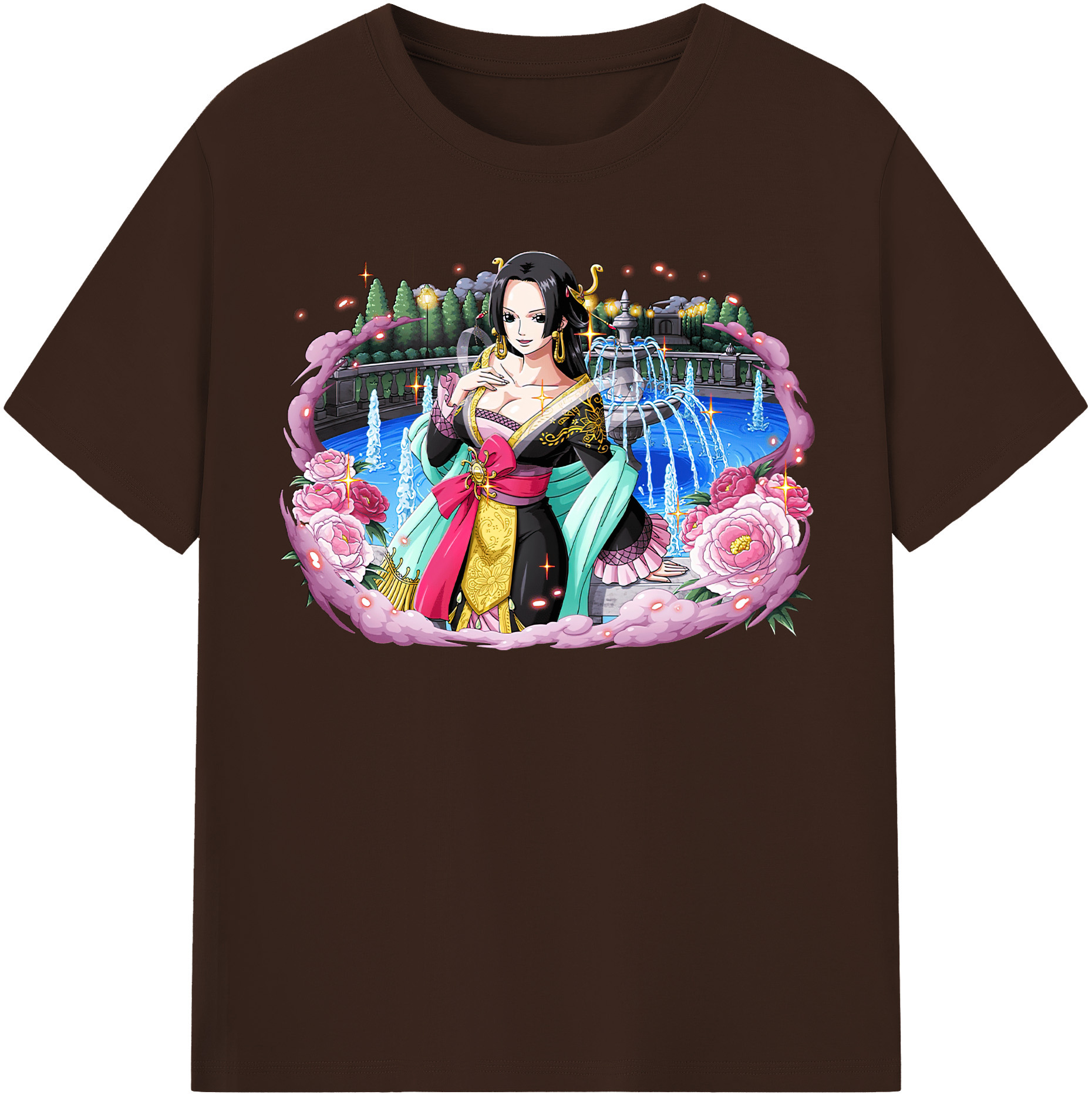 ワンピース ボア・ハンコック ONE PIECE Boa·Hancock 綿100％半袖Tシャツ（フロントプリント）