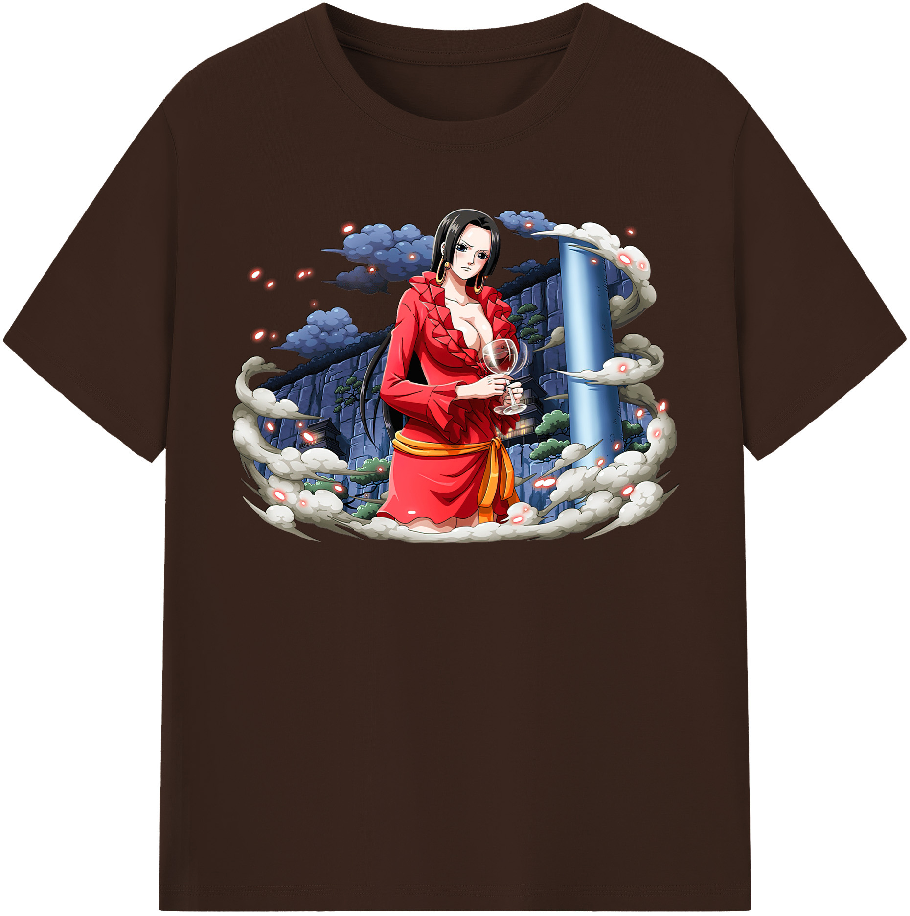 ワンピース ボア・ハンコック ONE PIECE Boa·Hancock 綿100％半袖Tシャツ（フロントプリント）