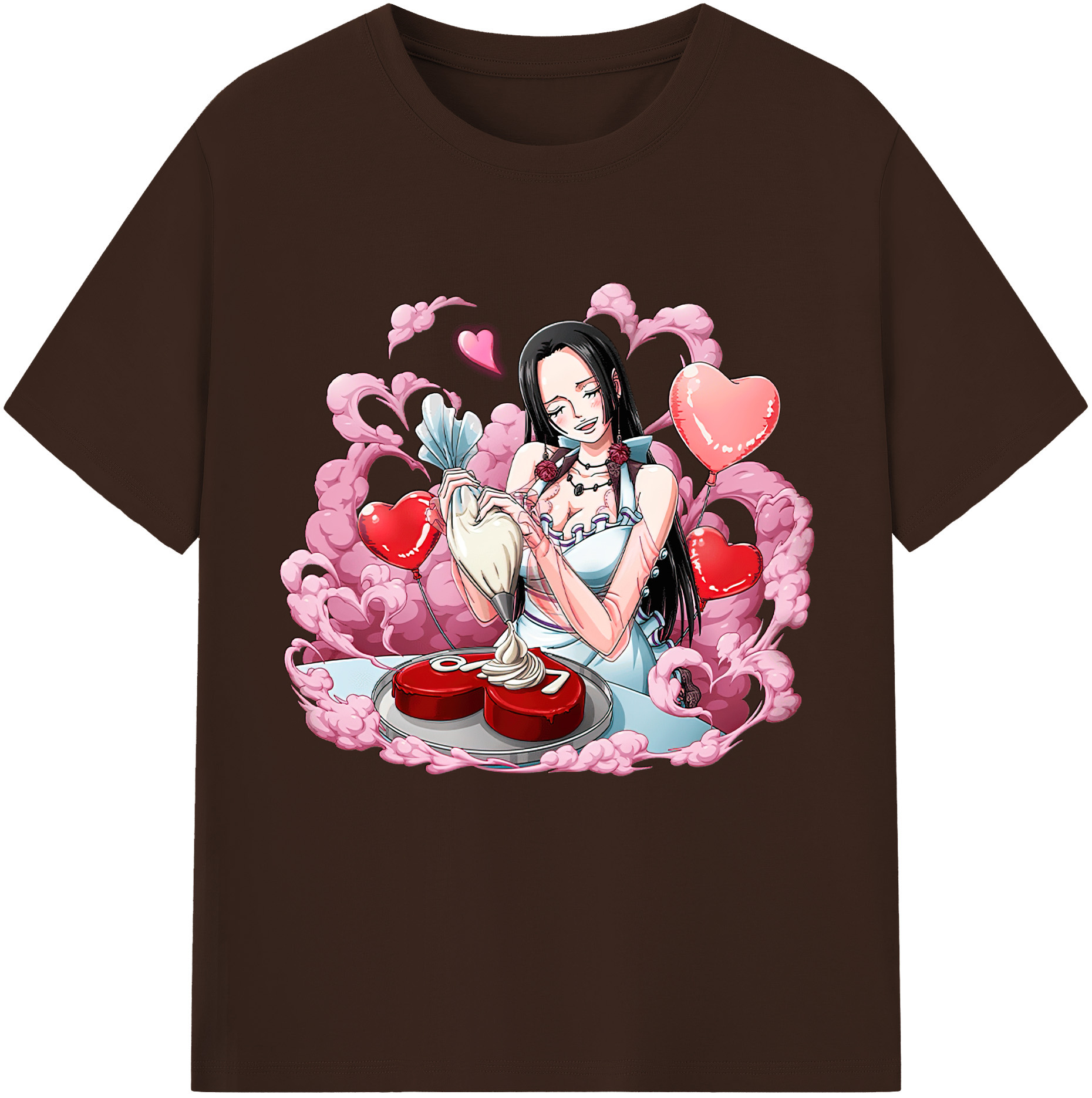 ワンピース ボア・ハンコック ONE PIECE Boa·Hancock 綿100％半袖Tシャツ（フロントプリント）