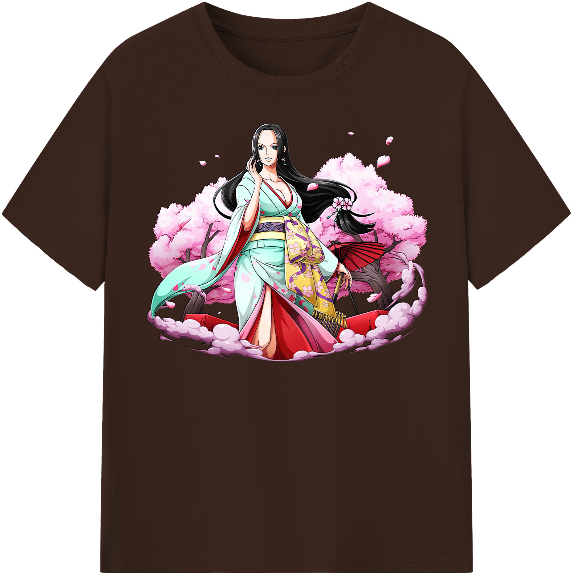 ワンピース ボア・ハンコック ONE PIECE Boa·Hancock 綿100％半袖Tシャツ（フロントプリント）