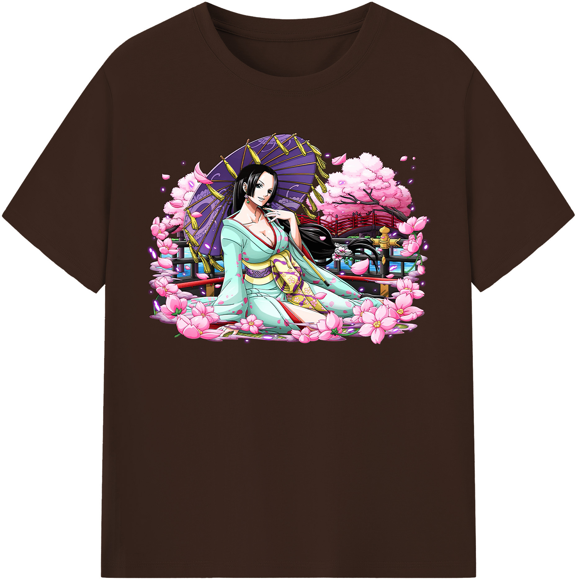 ワンピース ボア・ハンコック ONE PIECE Boa·Hancock 綿100％半袖Tシャツ（フロントプリント）
