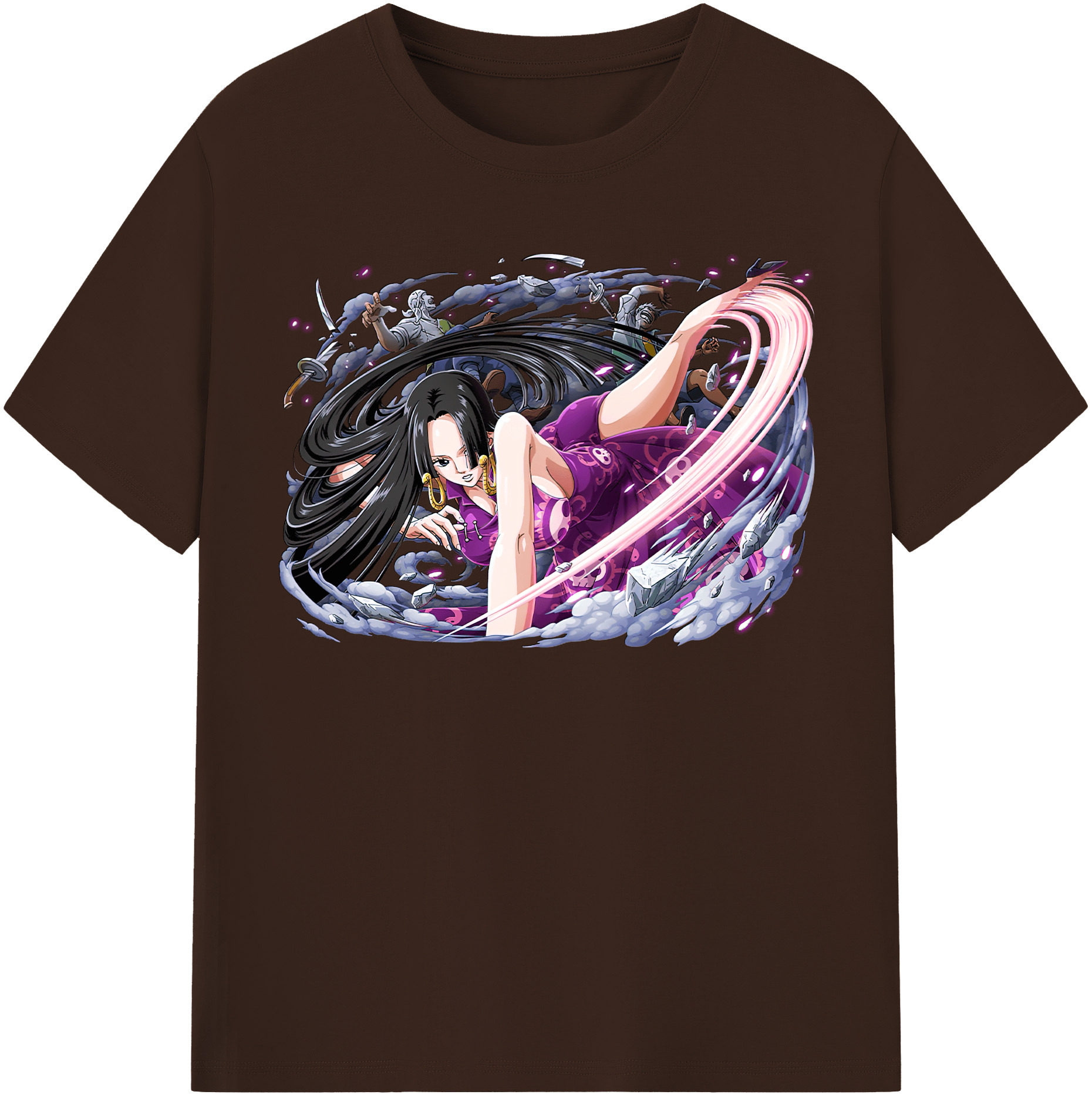 ワンピース ボア・ハンコック ONE PIECE Boa·Hancock 綿100％半袖Tシャツ（フロントプリント）