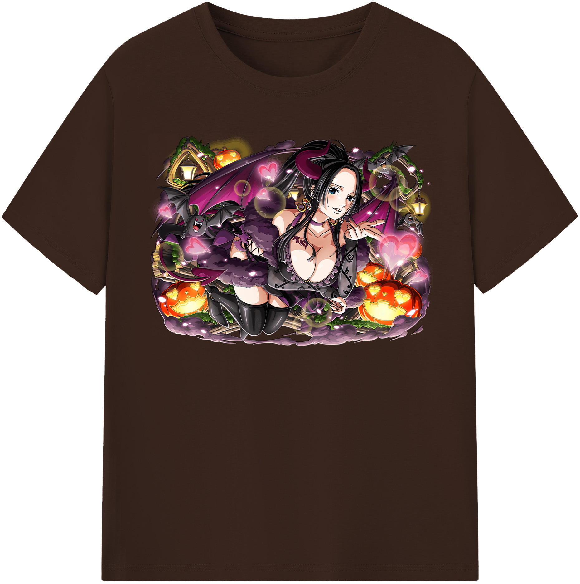 ワンピース ボア・ハンコック ONE PIECE Boa·Hancock 綿100％半袖Tシャツ（フロントプリント）