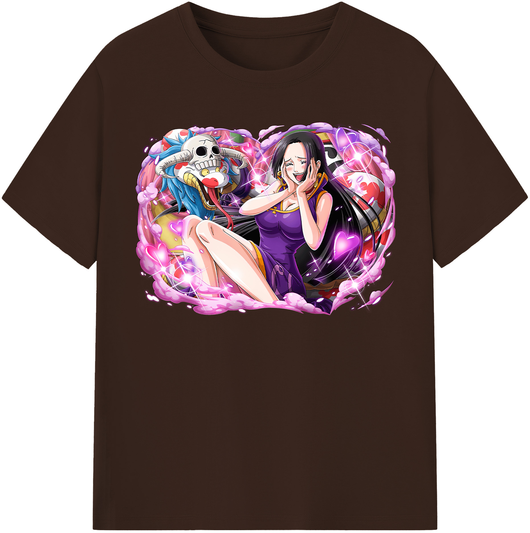 ワンピース ボア・ハンコック ONE PIECE Boa·Hancock 綿100％半袖Tシャツ（フロントプリント）