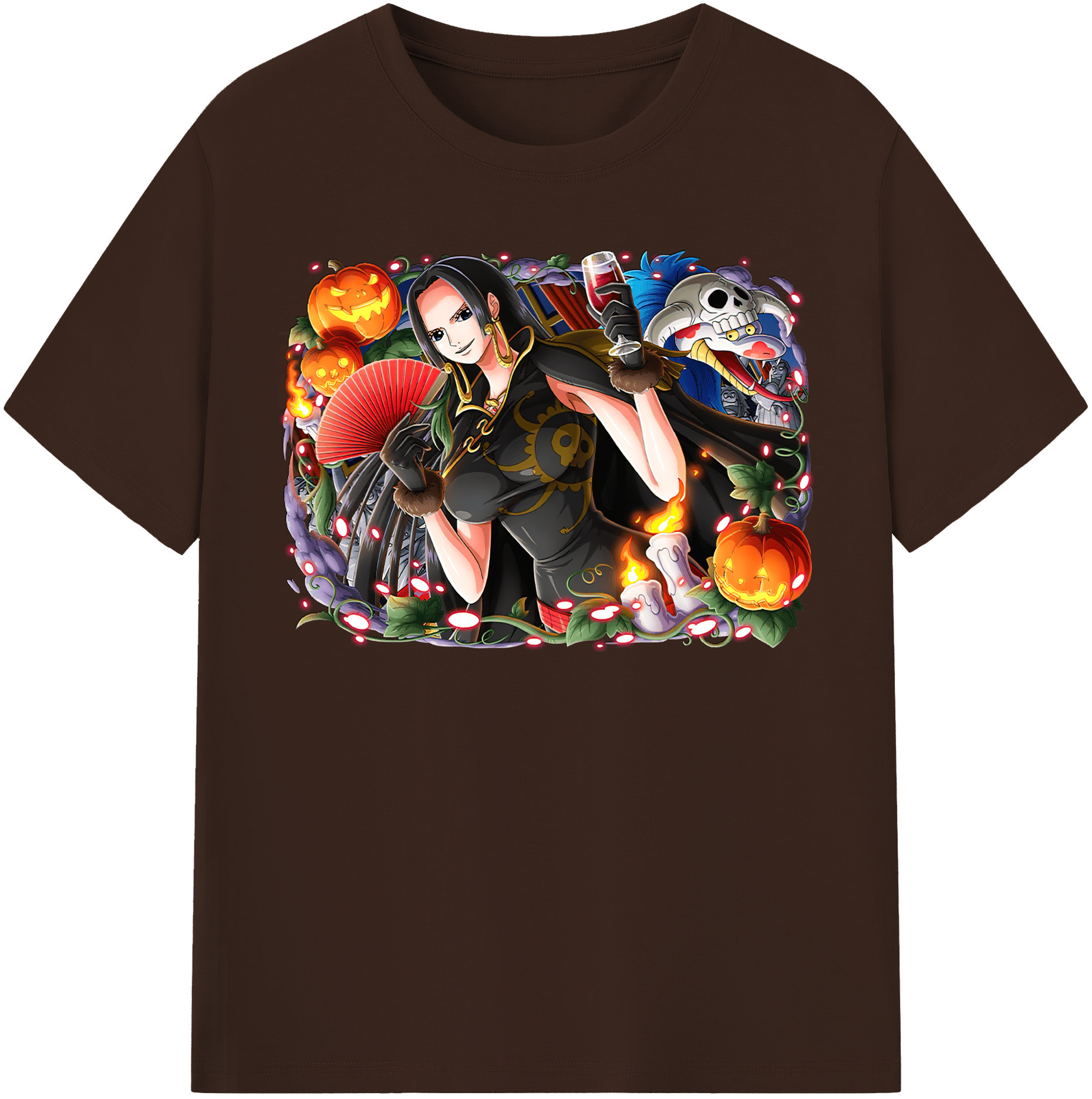 ワンピース ボア・ハンコック ONE PIECE Boa·Hancock 綿100％半袖Tシャツ（フロントプリント）