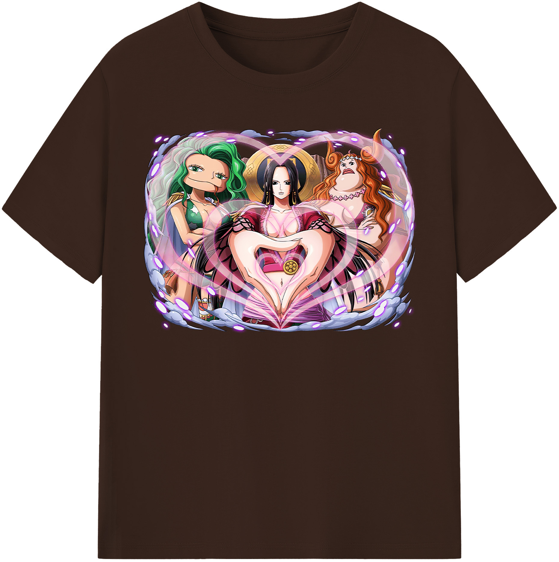ワンピース ボア・ハンコック ONE PIECE Boa·Hancock 綿100％半袖Tシャツ（フロントプリント）
