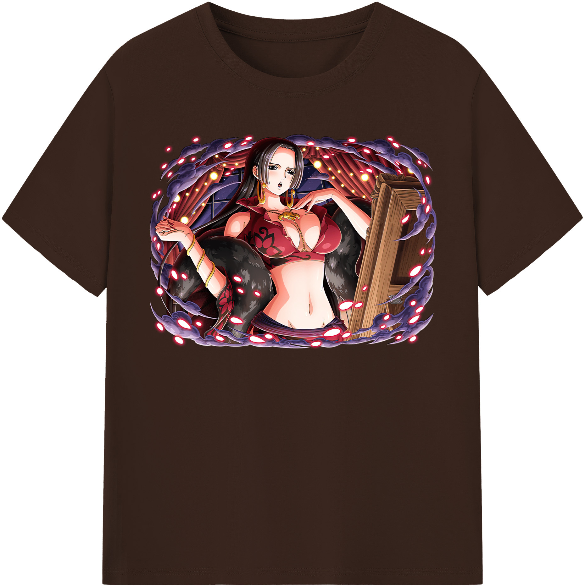 ワンピース ボア・ハンコック ONE PIECE Boa·Hancock 綿100％半袖Tシャツ（フロントプリント）