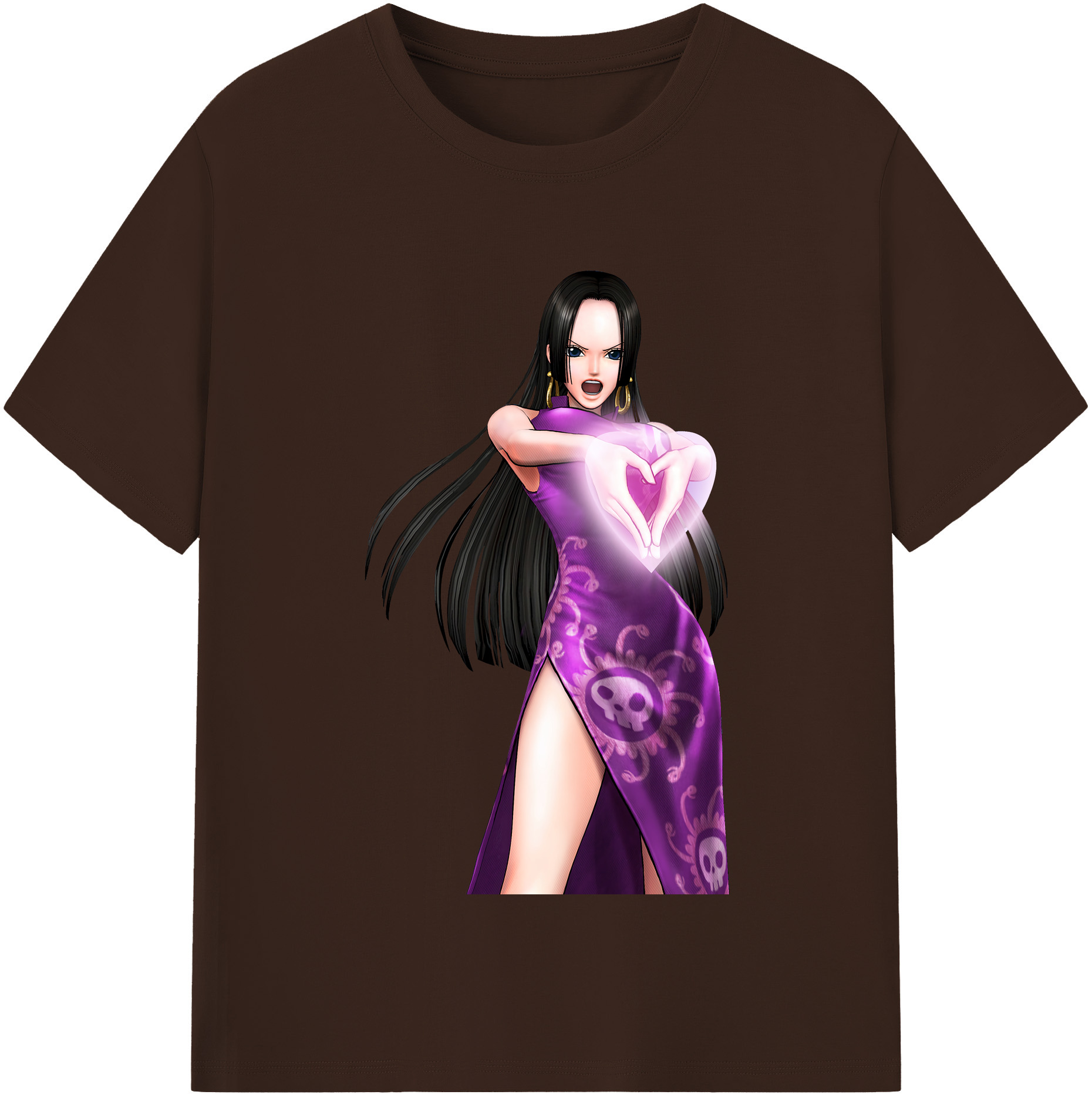 ワンピース ボア・ハンコック ONE PIECE Boa·Hancock 綿100％半袖Tシャツ（フロントプリント）
