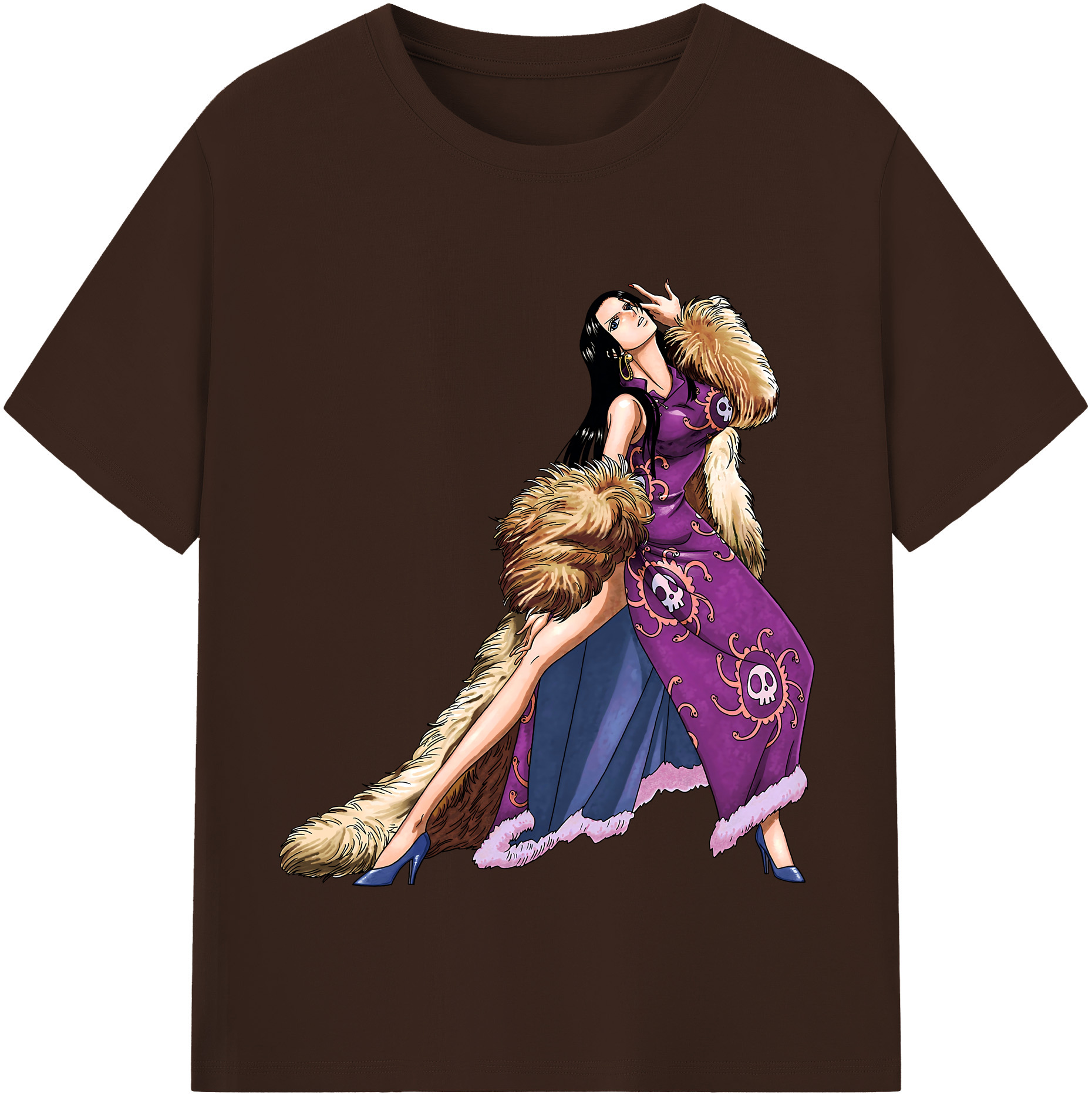 ワンピース ボア・ハンコック ONE PIECE Boa·Hancock 綿100％半袖Tシャツ（フロントプリント）