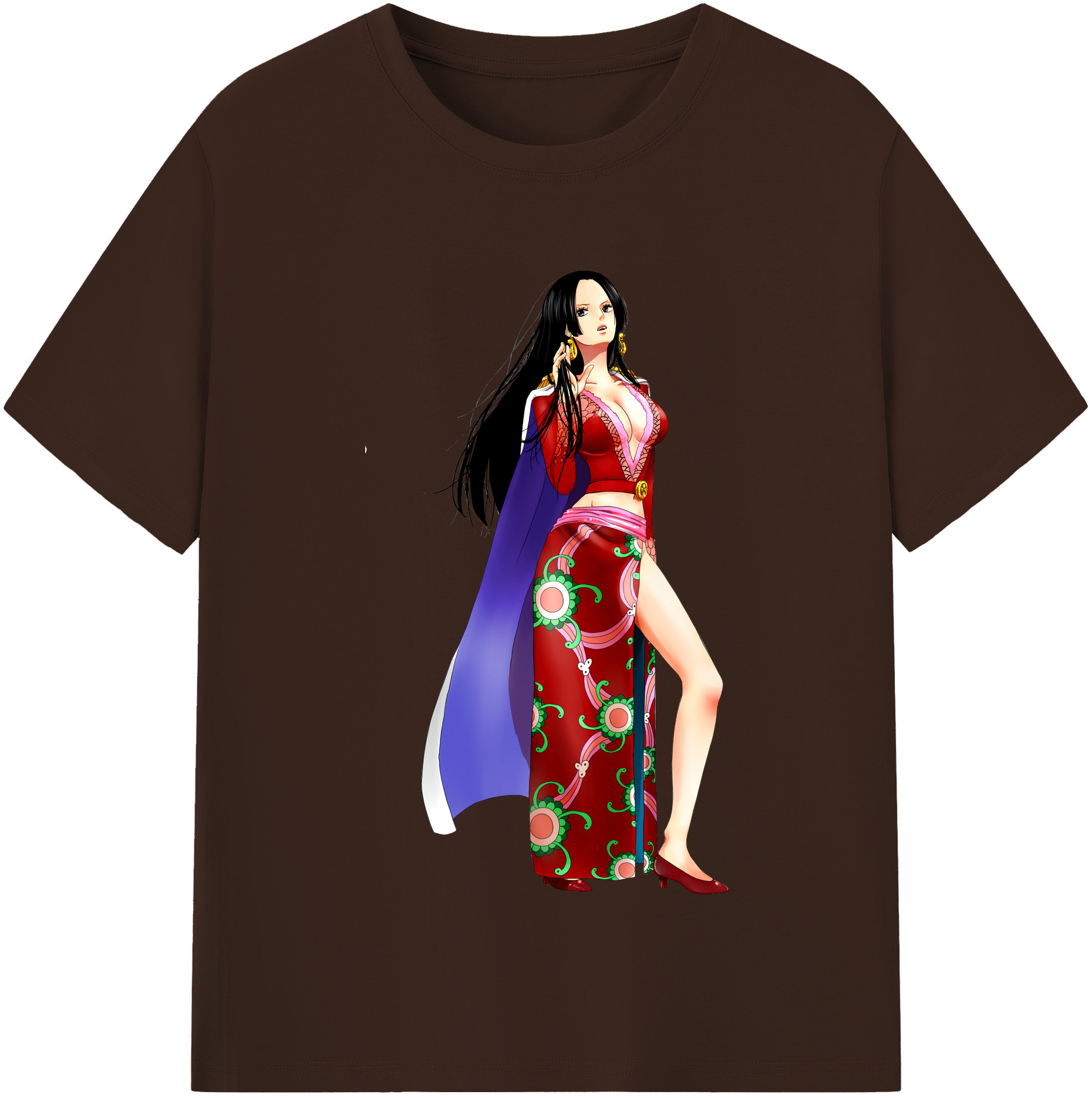 ワンピース ボア・ハンコック ONE PIECE Boa·Hancock 綿100％半袖Tシャツ（フロントプリント）