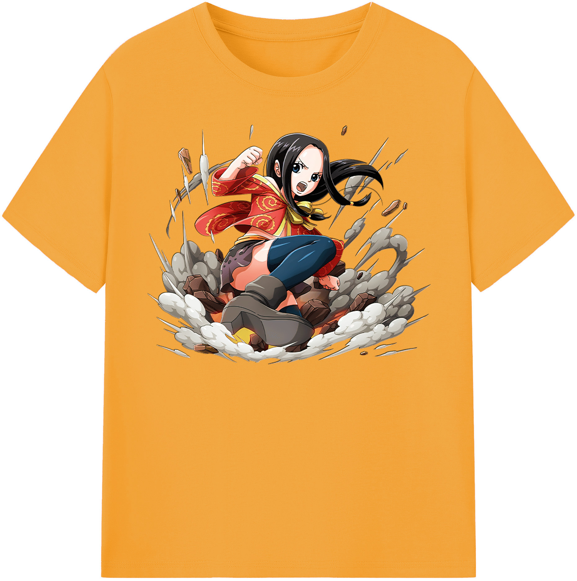 ワンピース ボア・ハンコック ONE PIECE Boa·Hancock 綿100％半袖Tシャツ（フロントプリント）