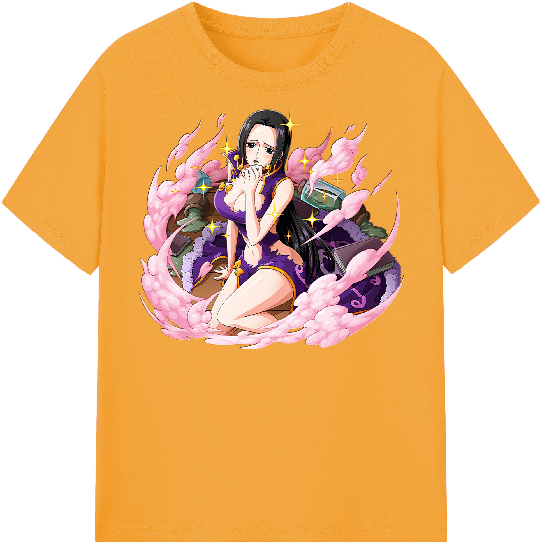 ワンピース ボア・ハンコック ONE PIECE Boa·Hancock 綿100％半袖Tシャツ（フロントプリント）